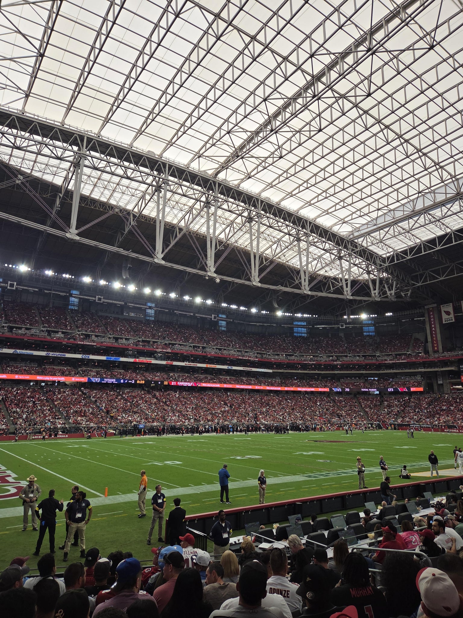 Real Fan View taken from Section 135 at State Farm Stadium by Jeremy C