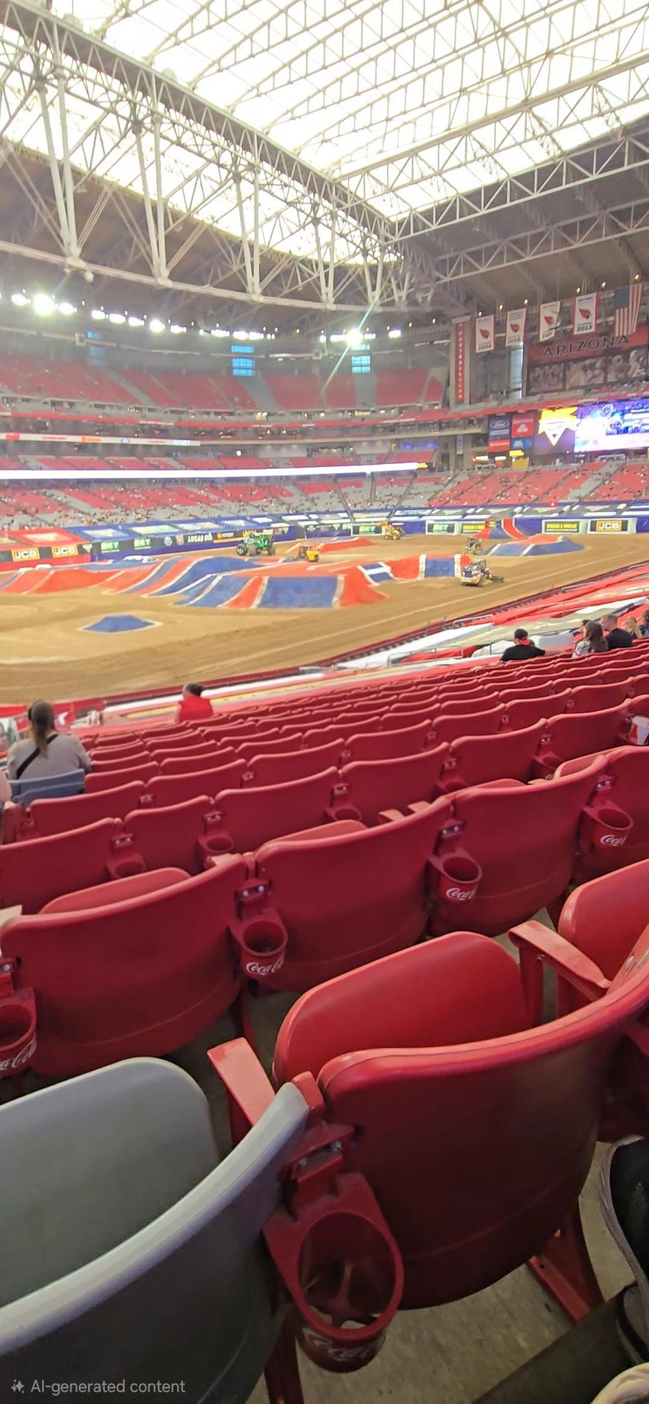 Real Fan View taken from Section 135 at State Farm Stadium by Mary C
