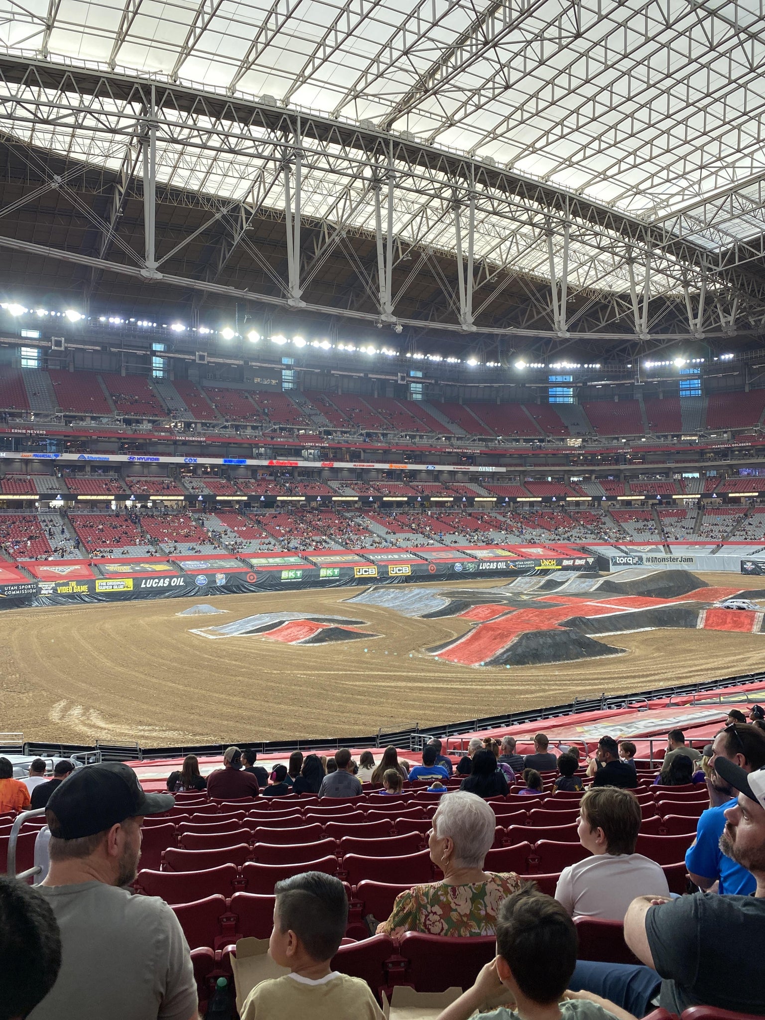 Real Fan View taken from Section 135 at State Farm Stadium by Jeremy L
