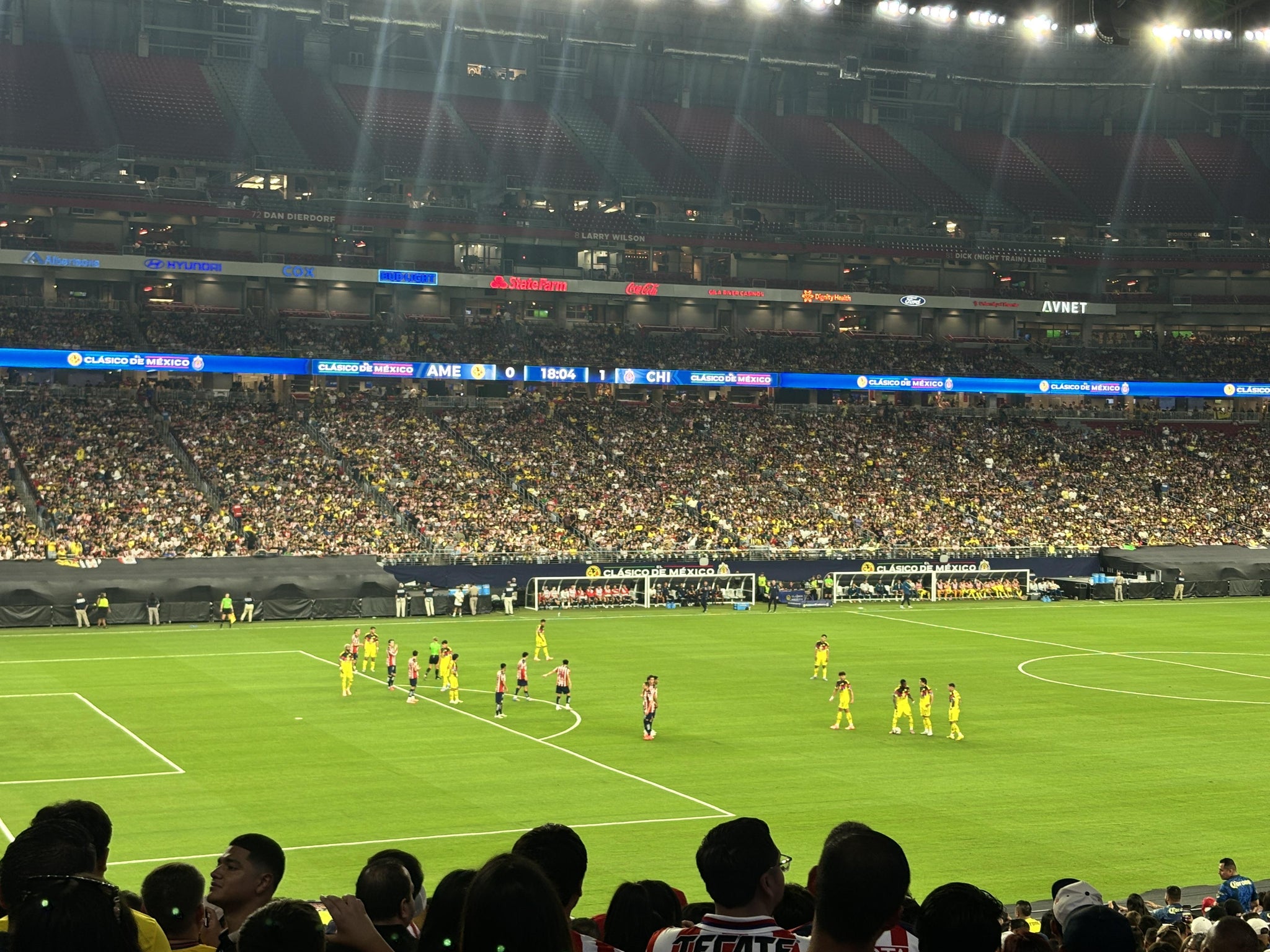 Real Fan View taken from Section 135 at State Farm Stadium by Alexia C