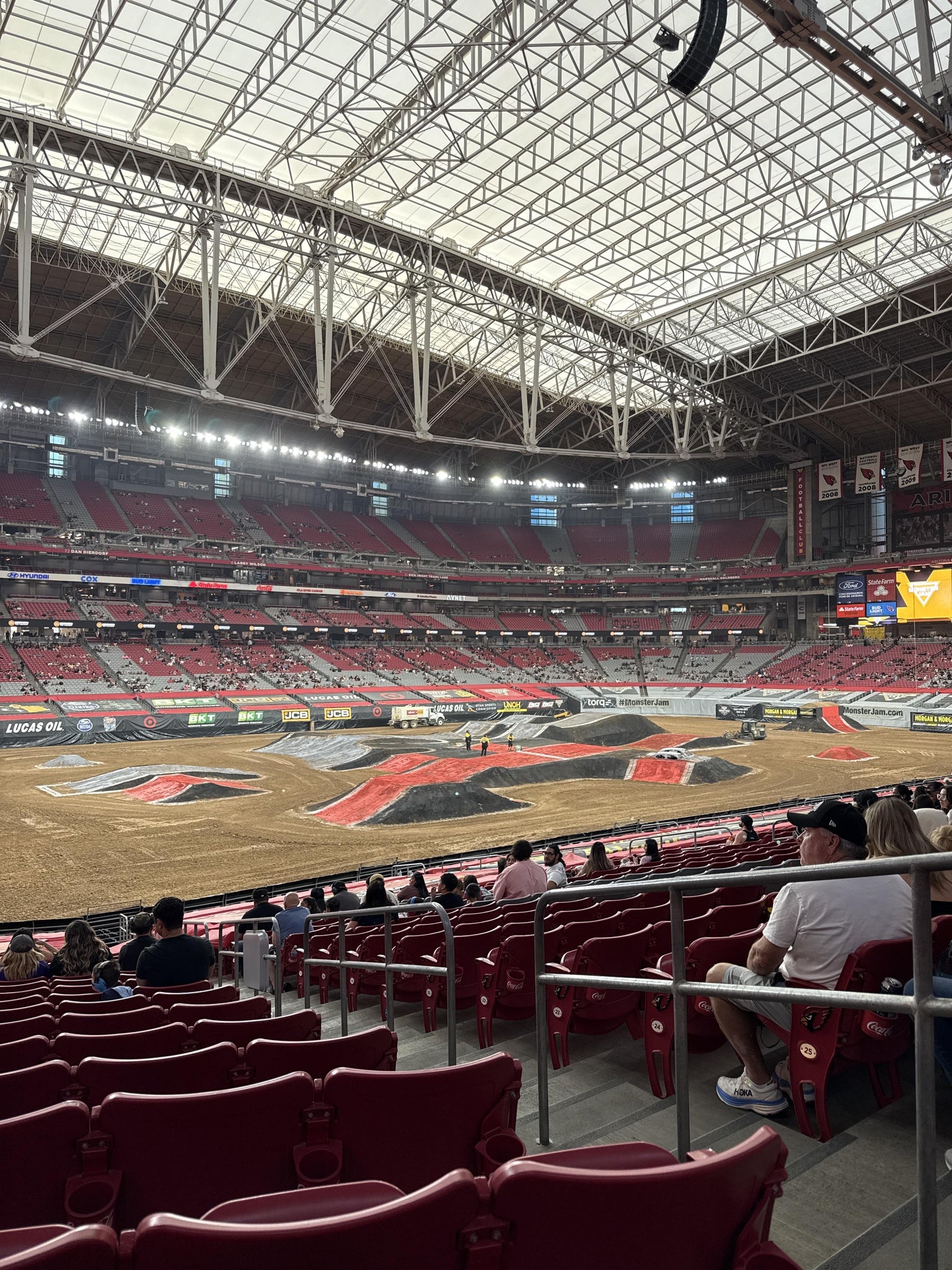 Real Fan View taken from Section 135 at State Farm Stadium by Rolene K