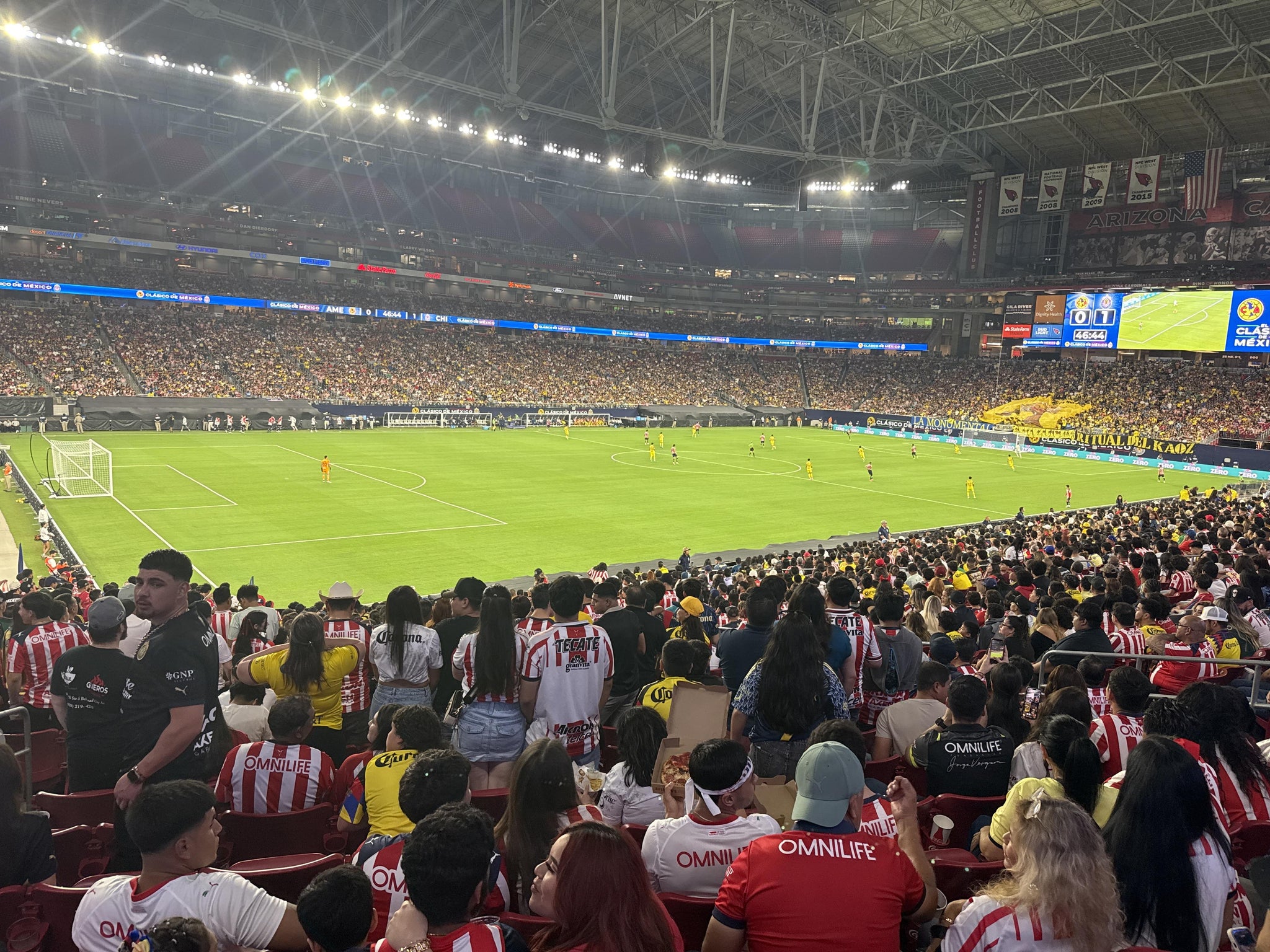 Real Fan View taken from Section 135 at State Farm Stadium by Cesar O