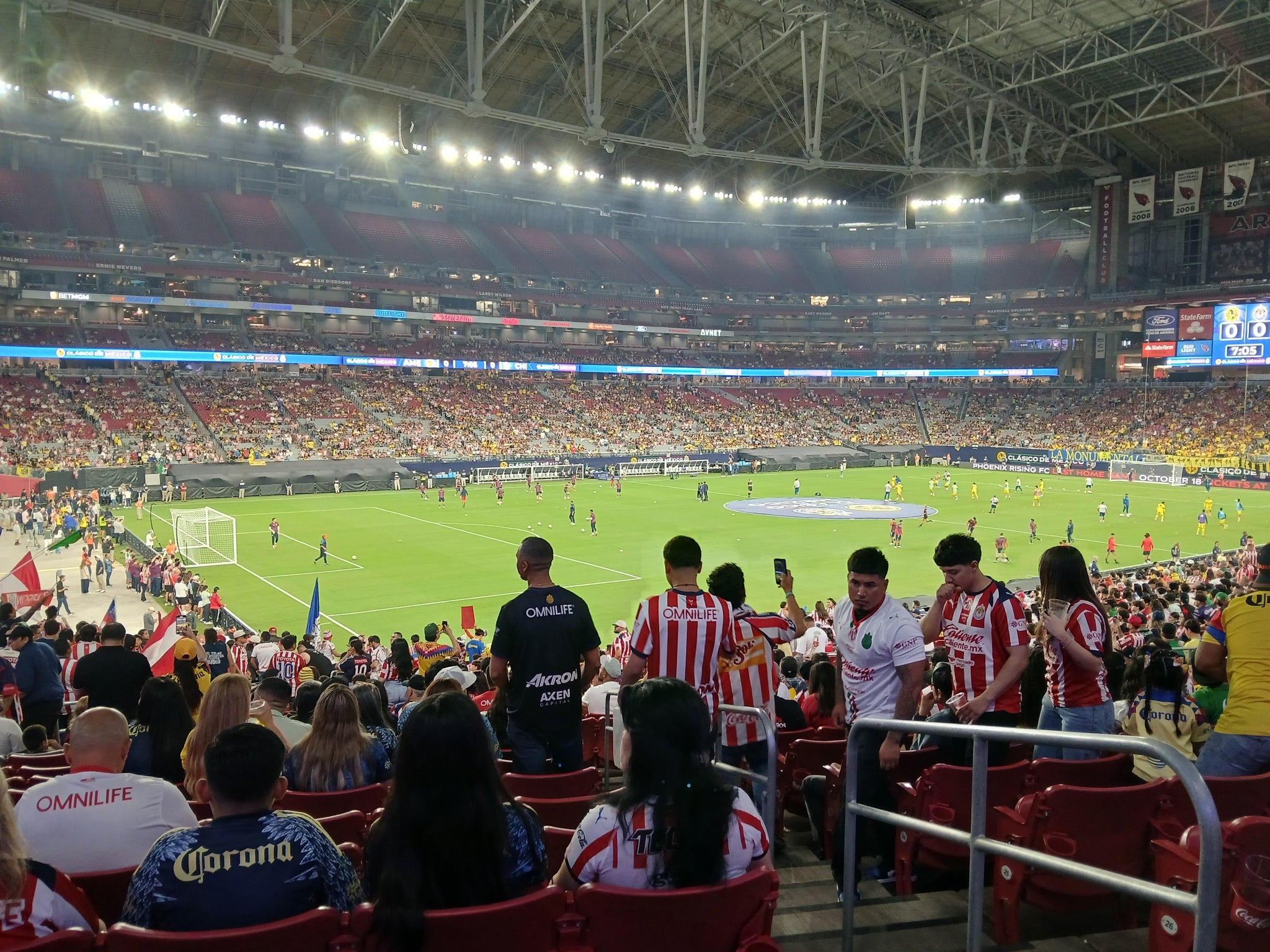 Real Fan View taken from Section 135 at State Farm Stadium by Victoria S