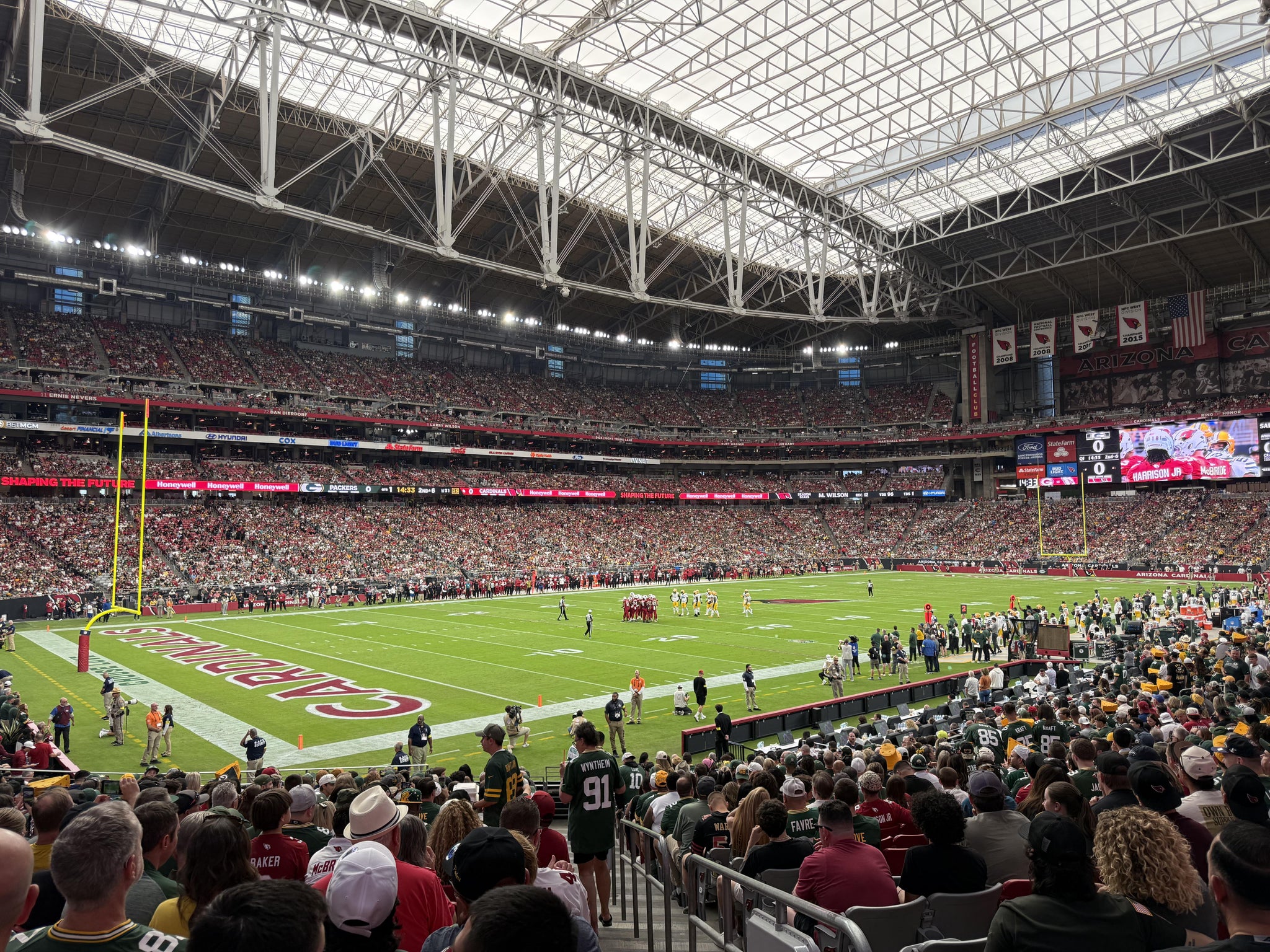 Real Fan View taken from Section 136 at State Farm Stadium by Anonymous User