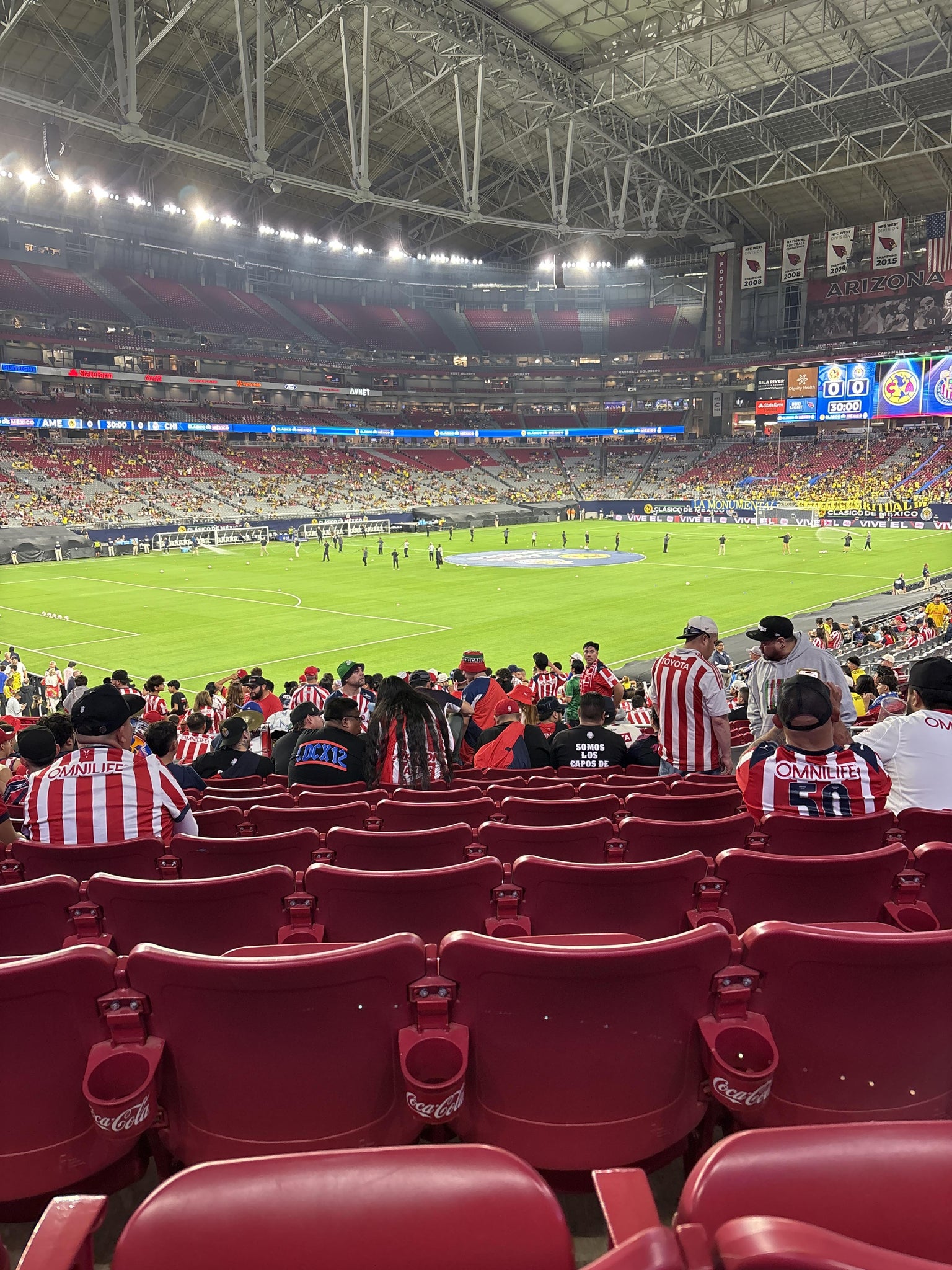 Real Fan View taken from Section 136 at State Farm Stadium by Pedro R