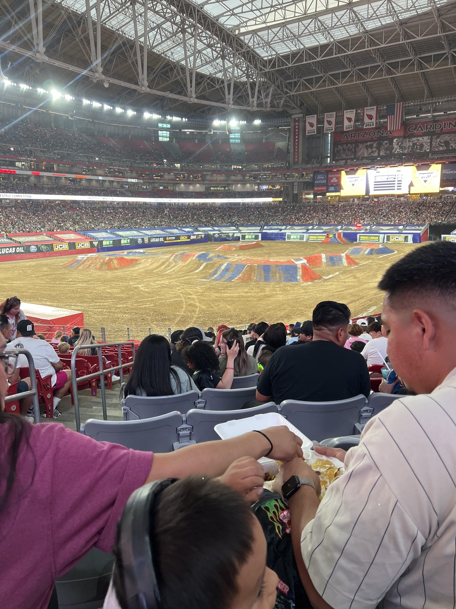 Real Fan View taken from Section 136 at State Farm Stadium by Moni B