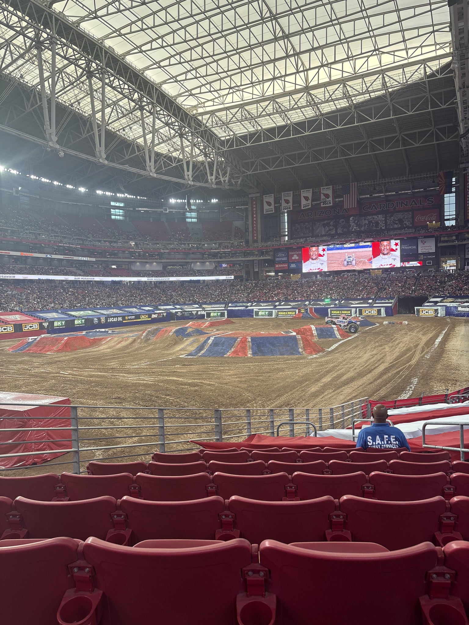 Real Fan View taken from Section 137 at State Farm Stadium by Donisha W
