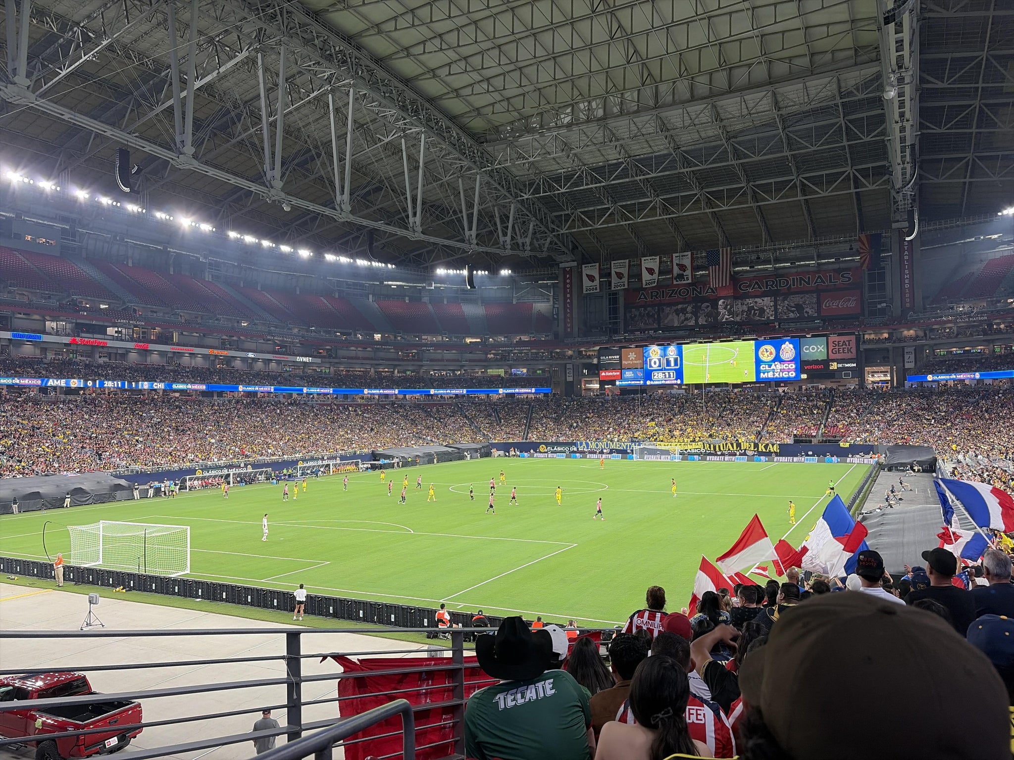 Real Fan View taken from Section 137 at State Farm Stadium by Edgar P