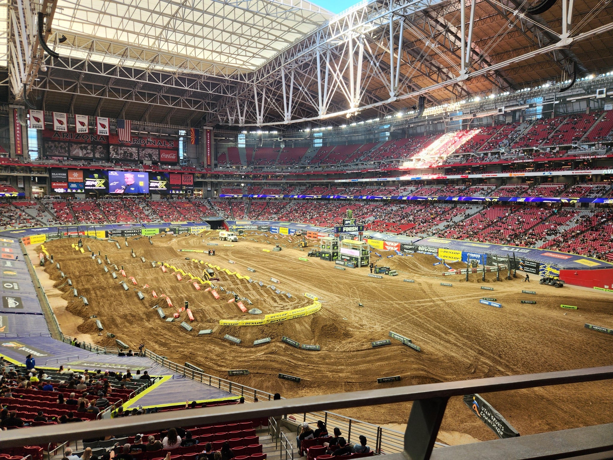 Real Fan View taken from Section 201 at State Farm Stadium by James E