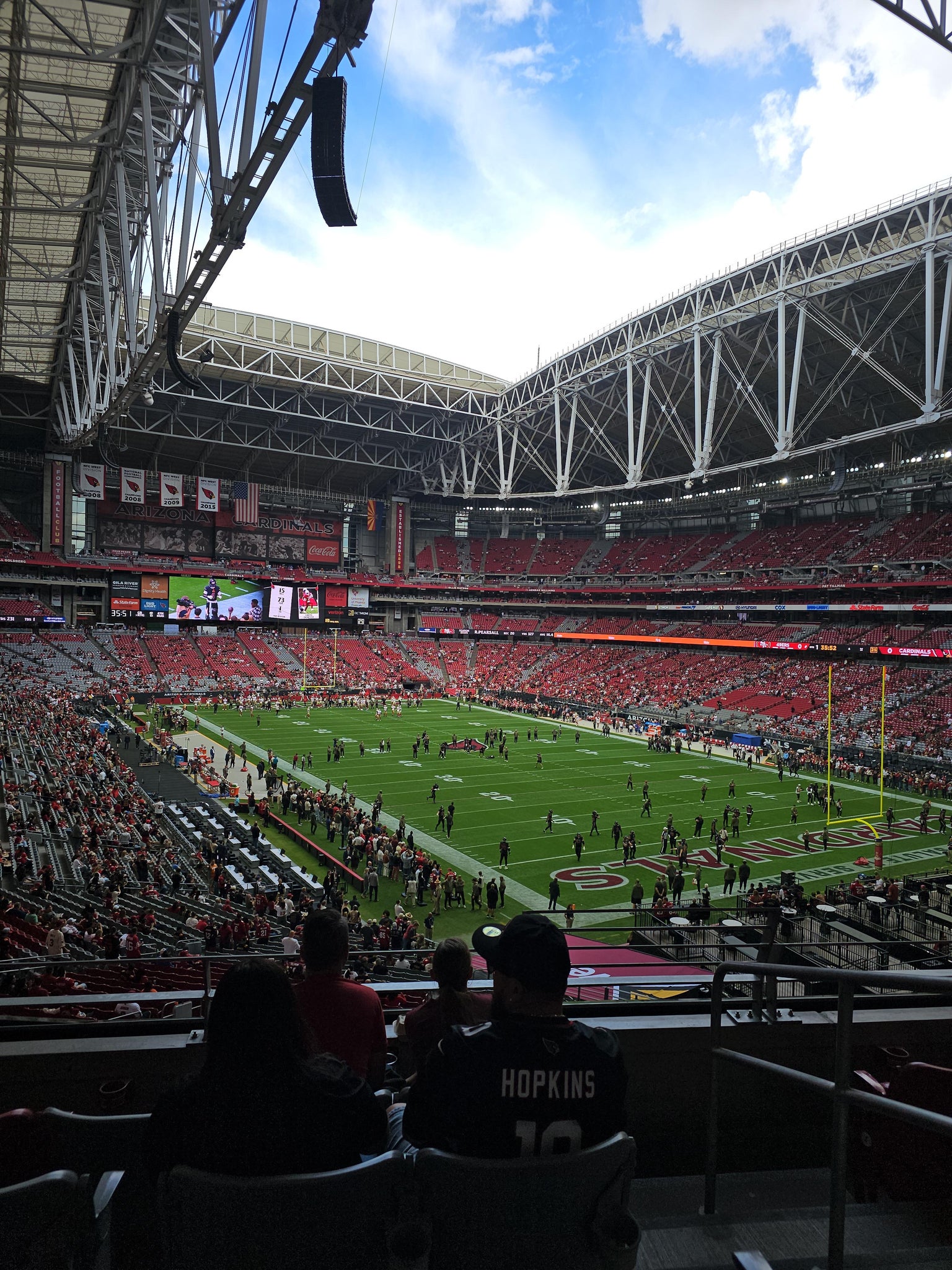 Real Fan View taken from Section 202 at State Farm Stadium by John F