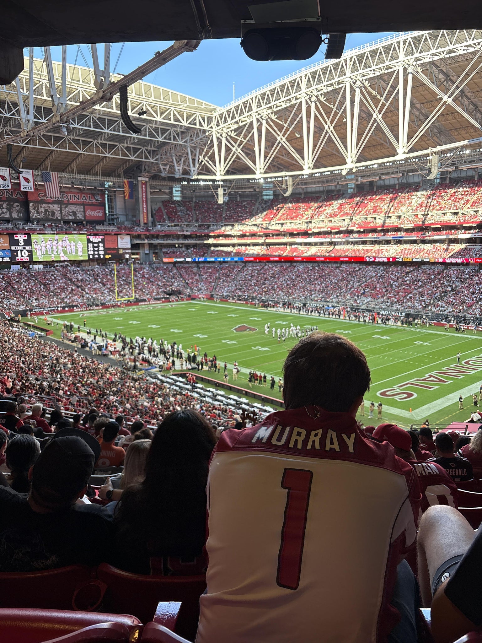 Real Fan View taken from Section 204 at State Farm Stadium by Jorge A