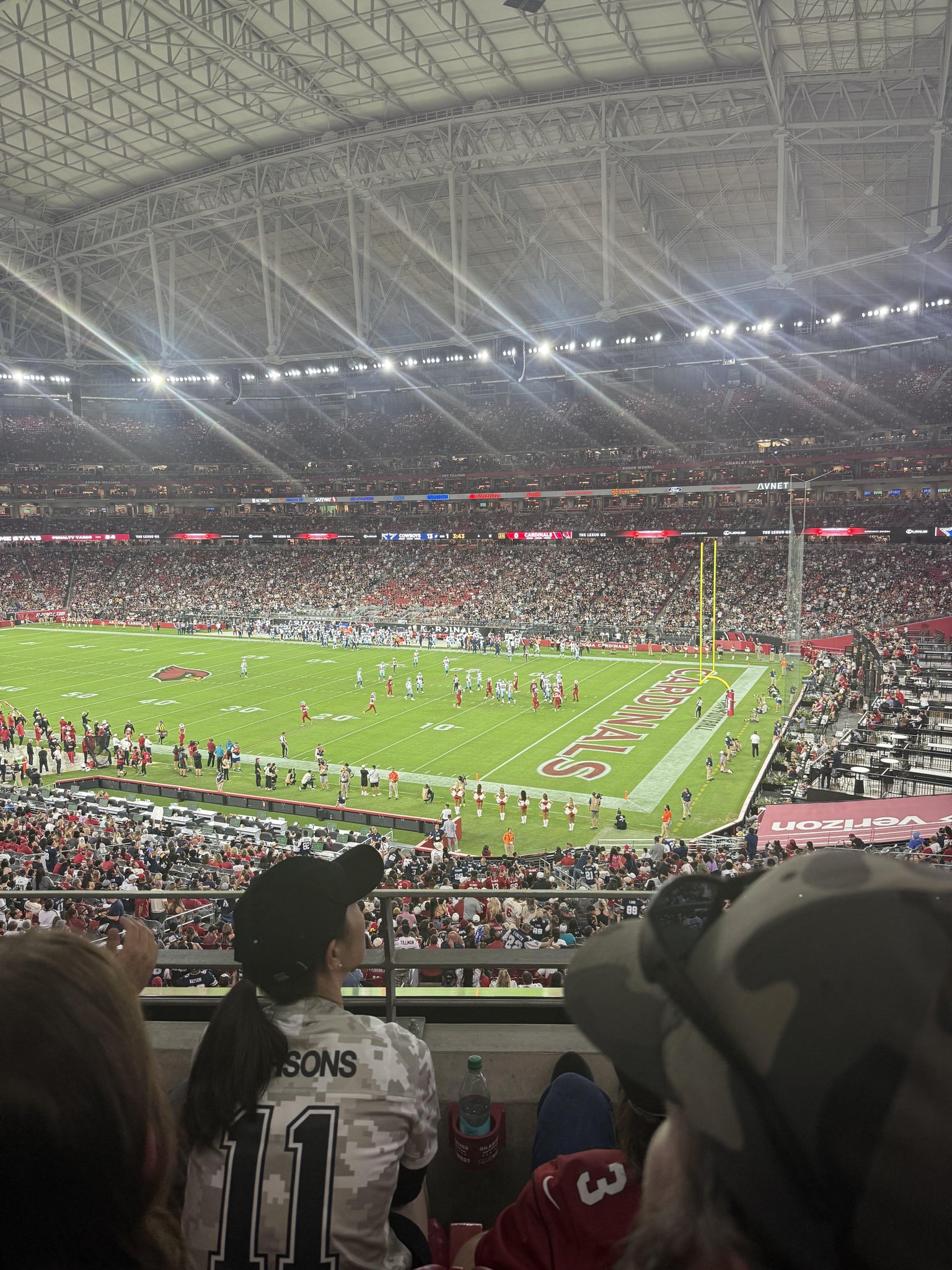 Real Fan View taken from Section 205 at State Farm Stadium by John W