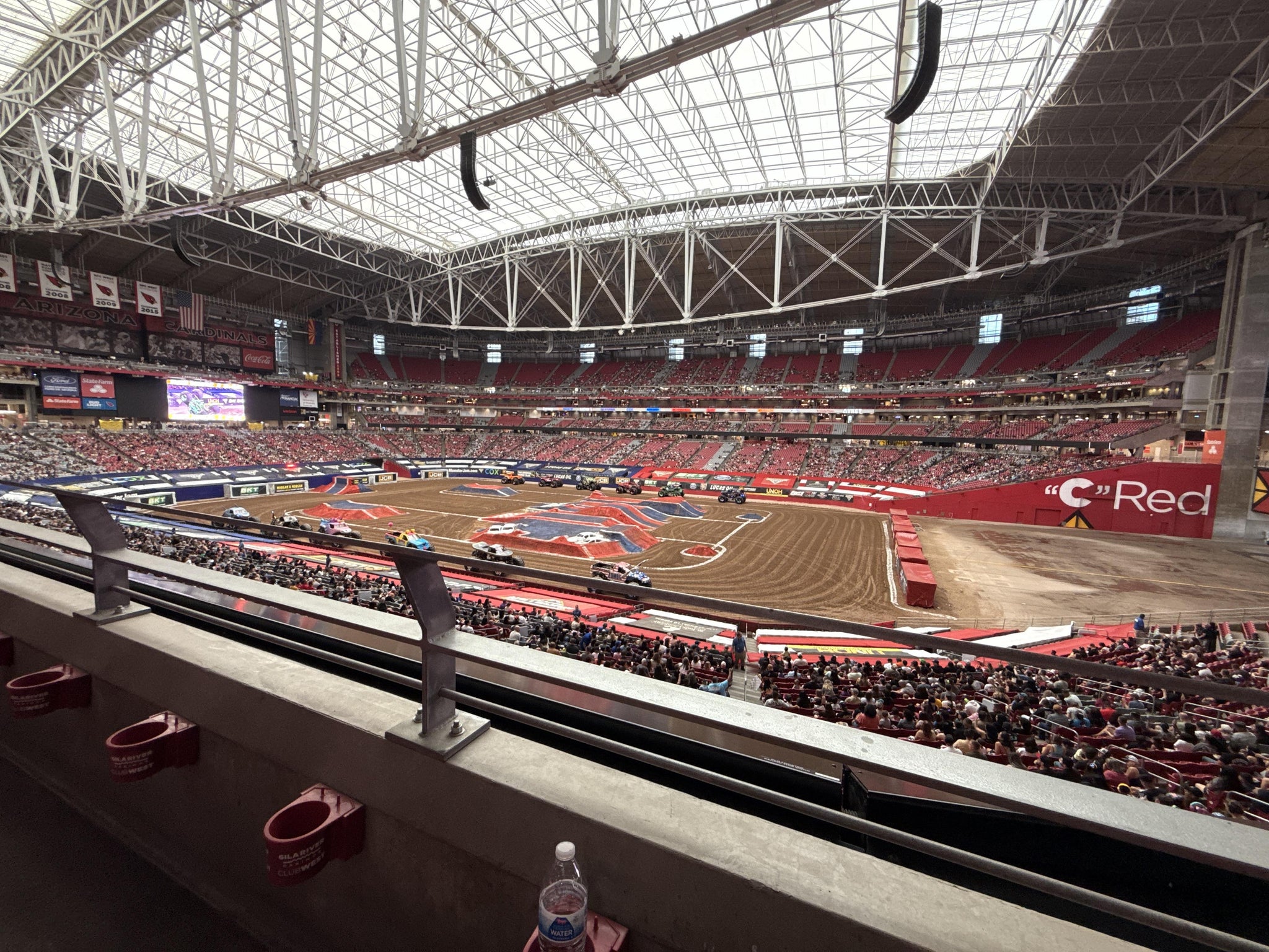 Real Fan View taken from Section 206 at State Farm Stadium by Daniel T
