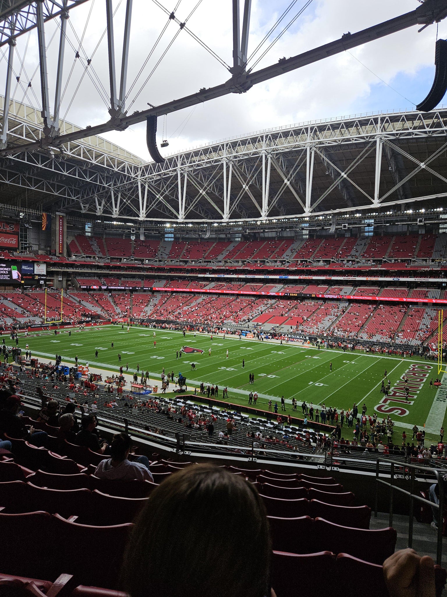 Real Fan View taken from Section 206 at State Farm Stadium by Belinda R