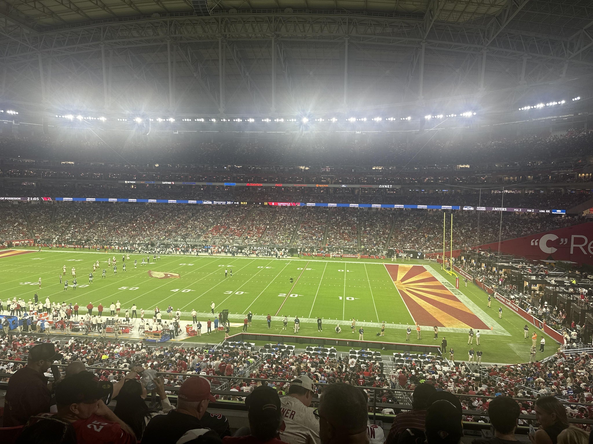 State Farm Stadium - Section 208 Seat View | SeatGeek.ca