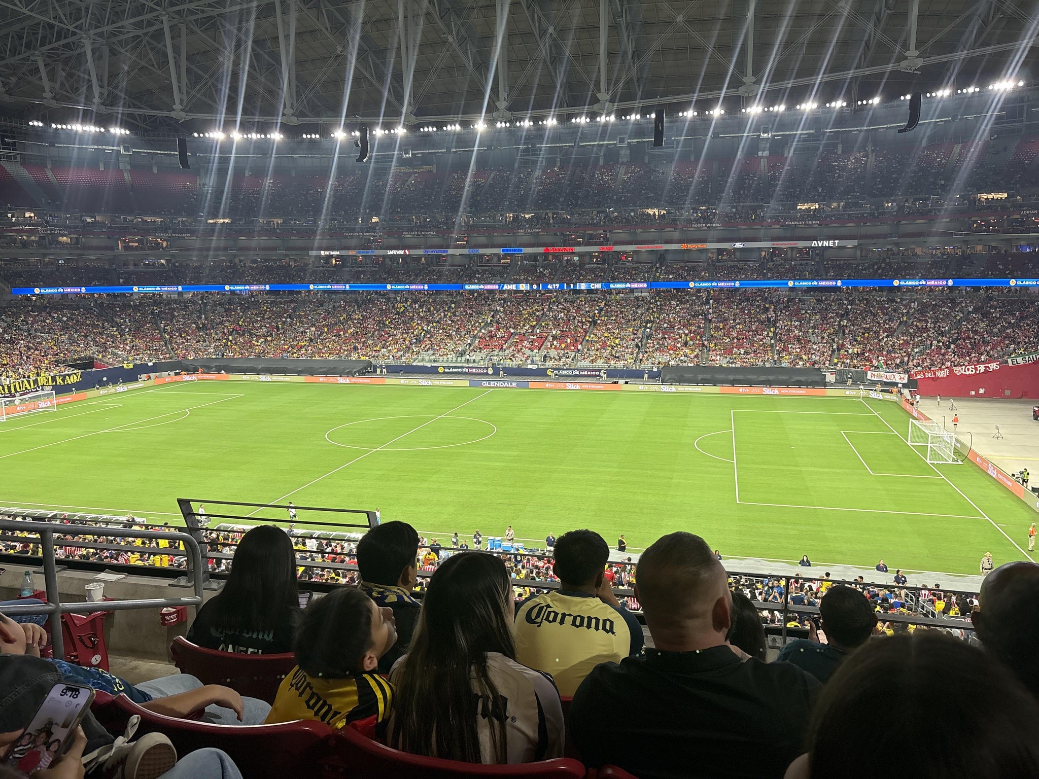 Real Fan View taken from Section 208 at State Farm Stadium by Susana V