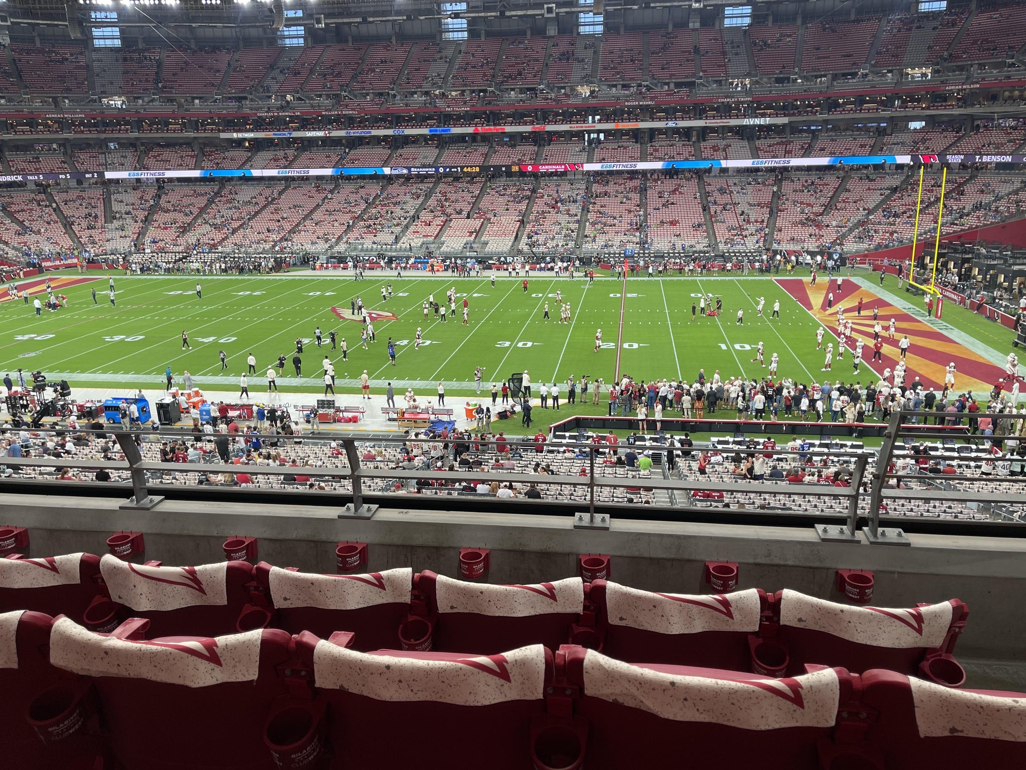 Real Fan View taken from Section 209 at State Farm Stadium by Richard R