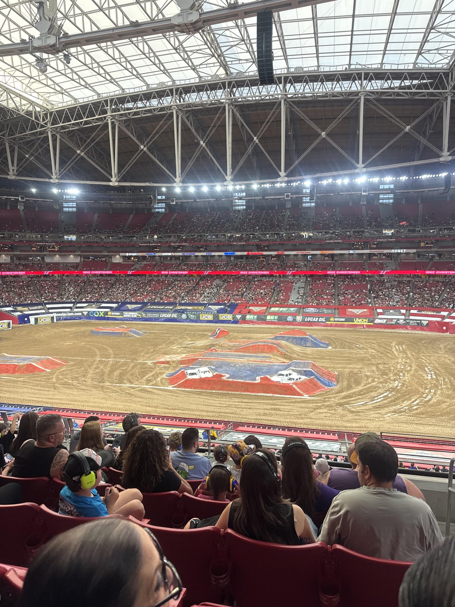 Real Fan View taken from Section 209 at State Farm Stadium by Cory J