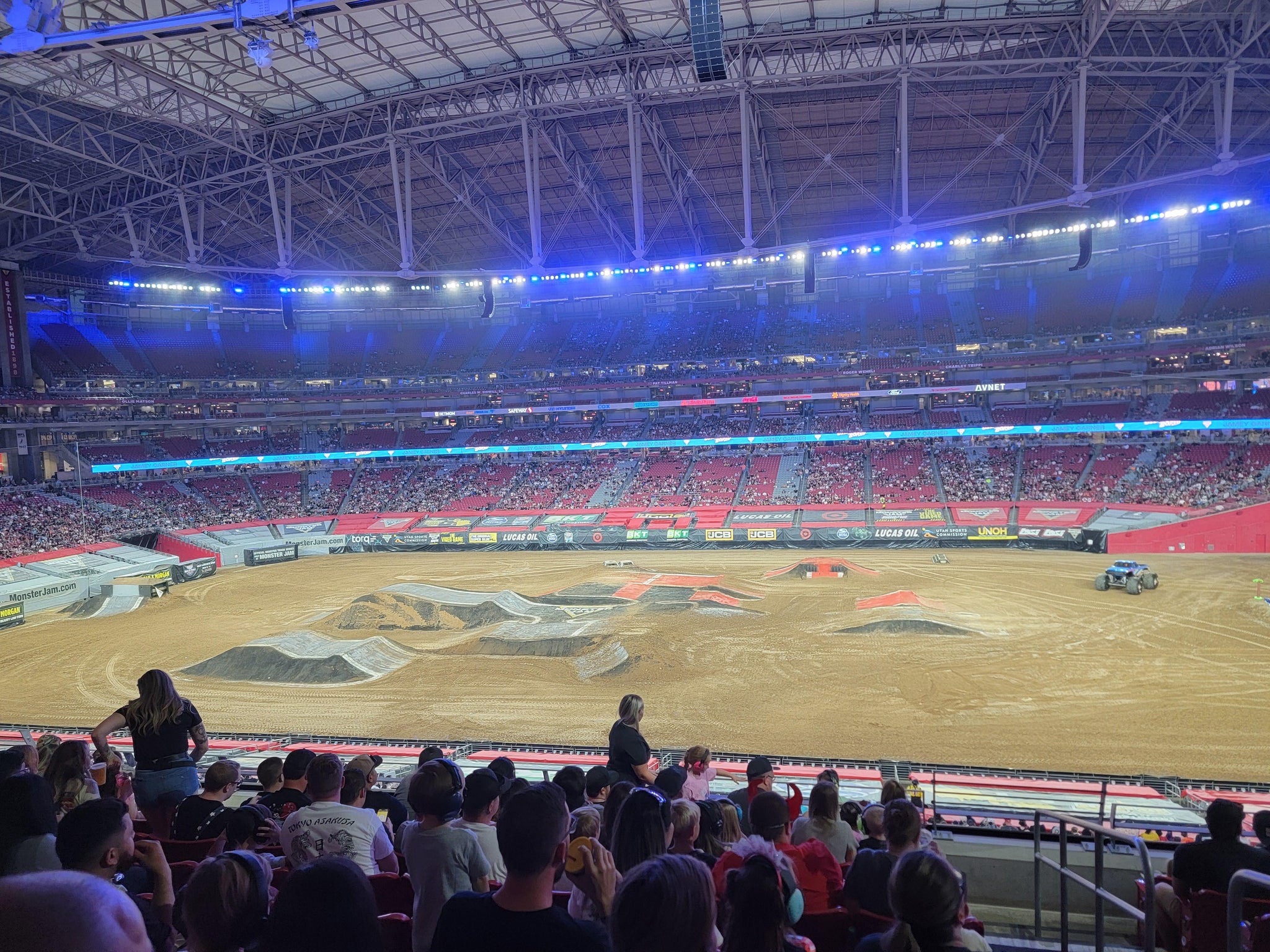 Real Fan View taken from Section 209 at State Farm Stadium by Charles M