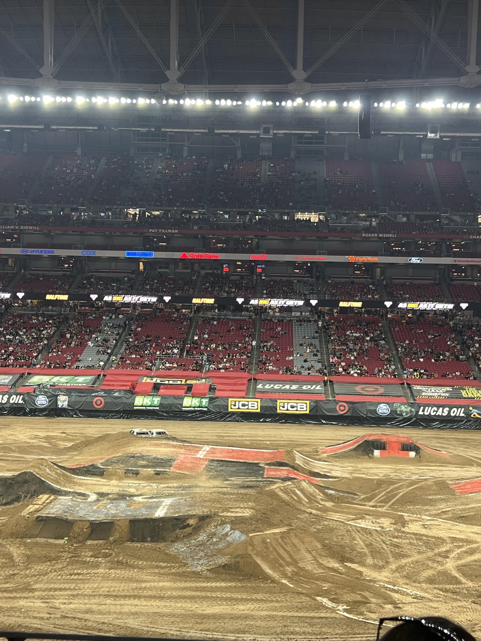 Real Fan View taken from Section 210 at State Farm Stadium by Ashanti D