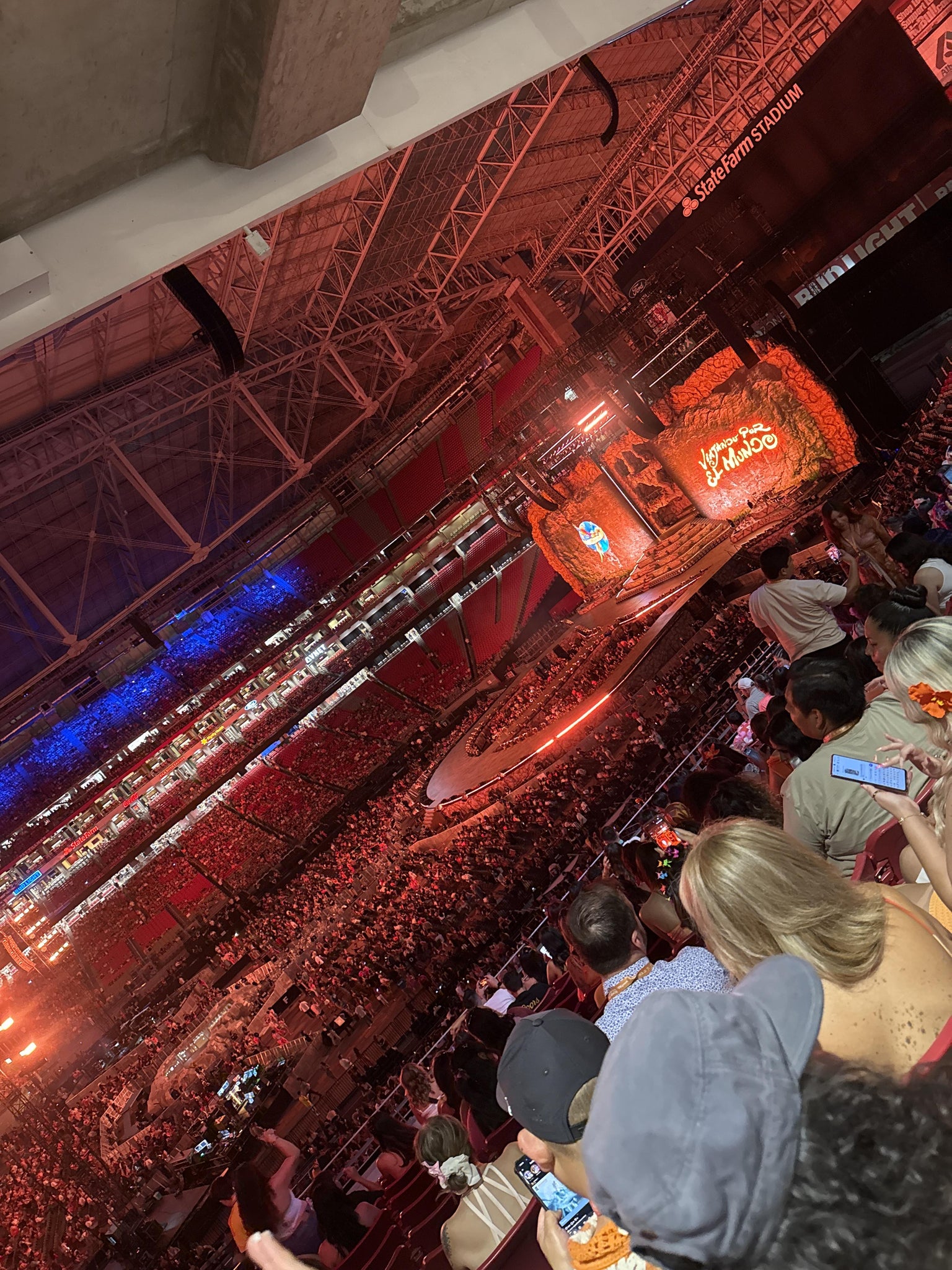Real Fan View taken from Section 211 at State Farm Stadium by Jacquelin R