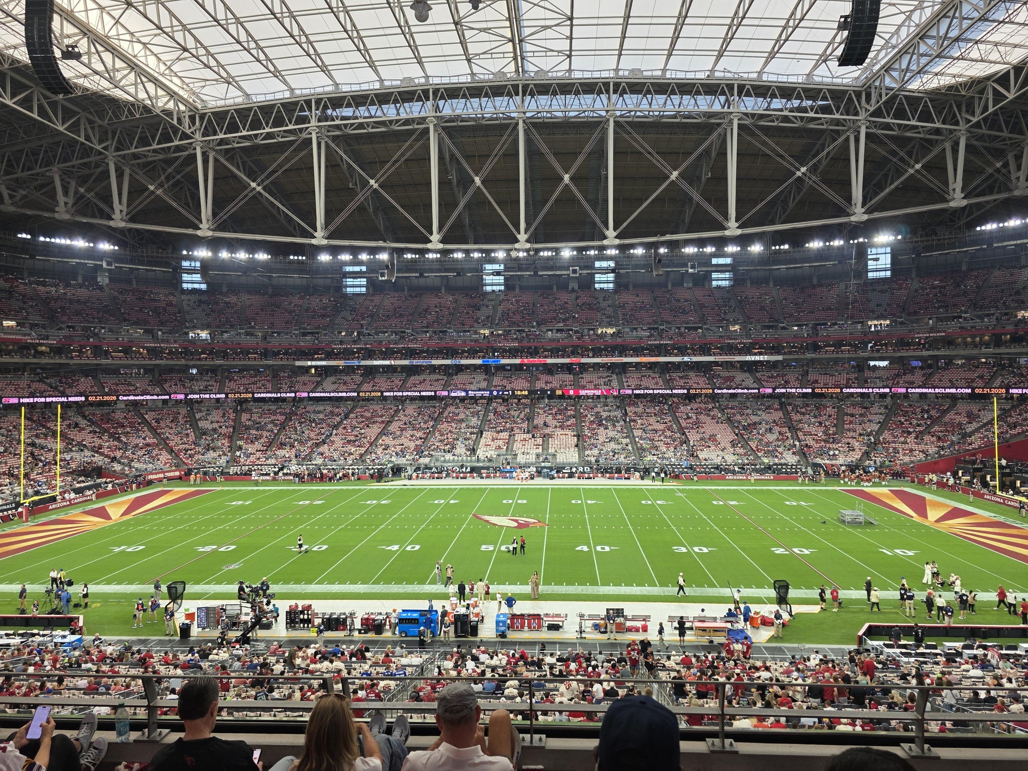 Real Fan View taken from Section 211 at State Farm Stadium by Melinda M