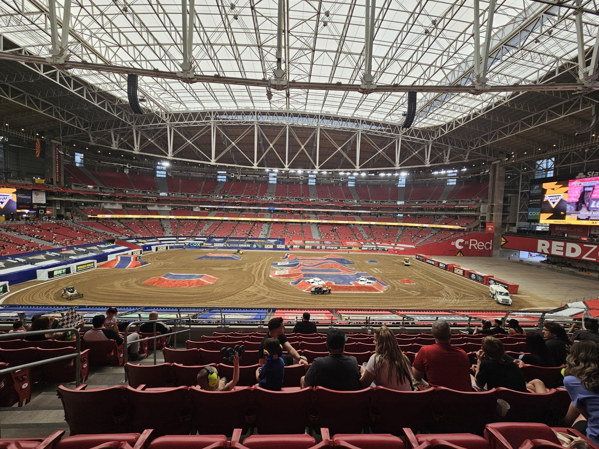 Real Fan View taken from Section 211 at State Farm Stadium by Christopher H