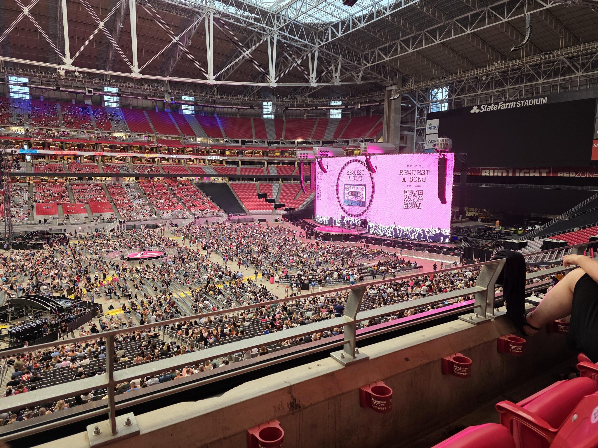 Real Fan View taken from Section 212 at State Farm Stadium by Leah J