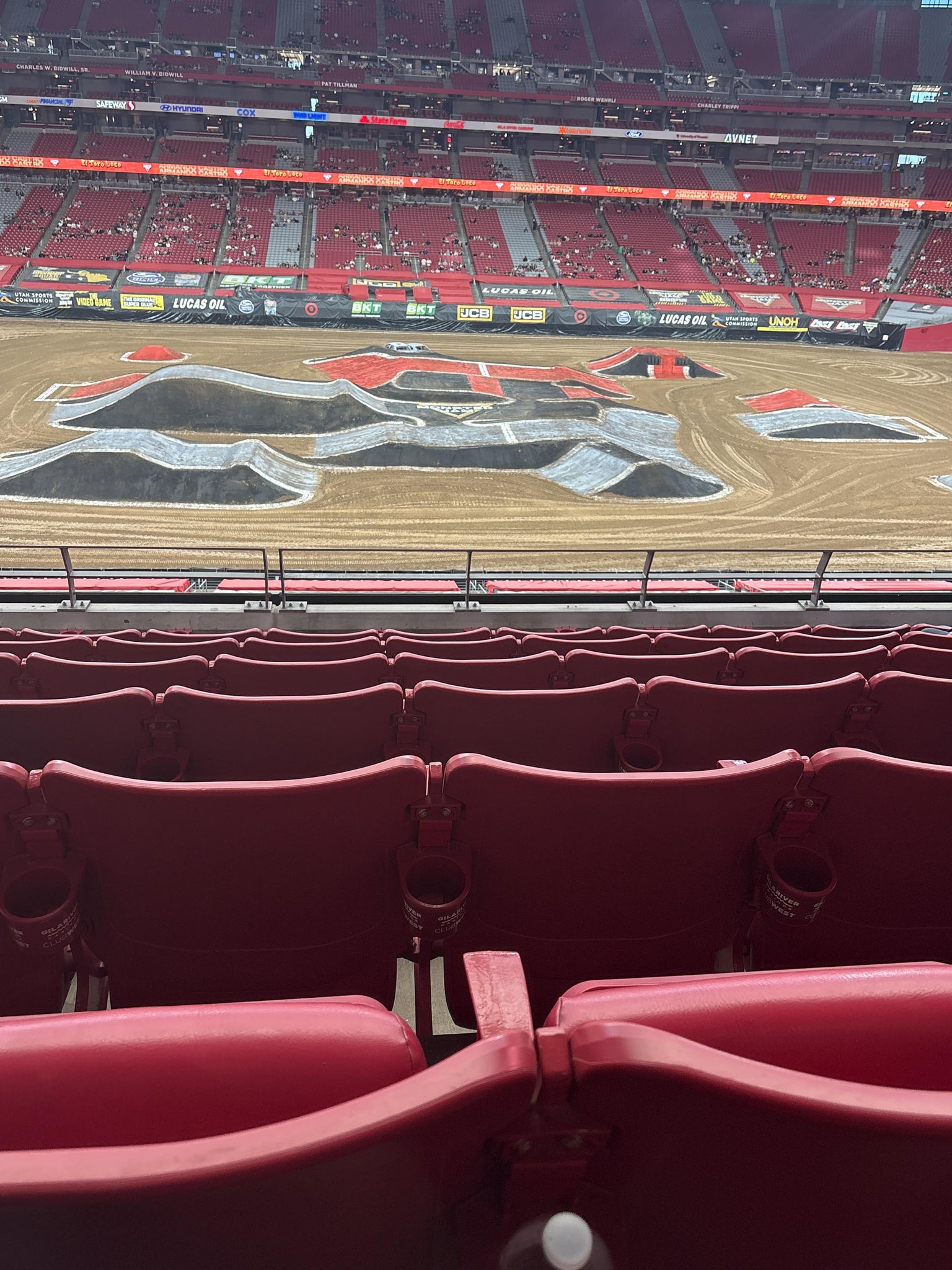Real Fan View taken from Section 212 at State Farm Stadium by Nicholas W