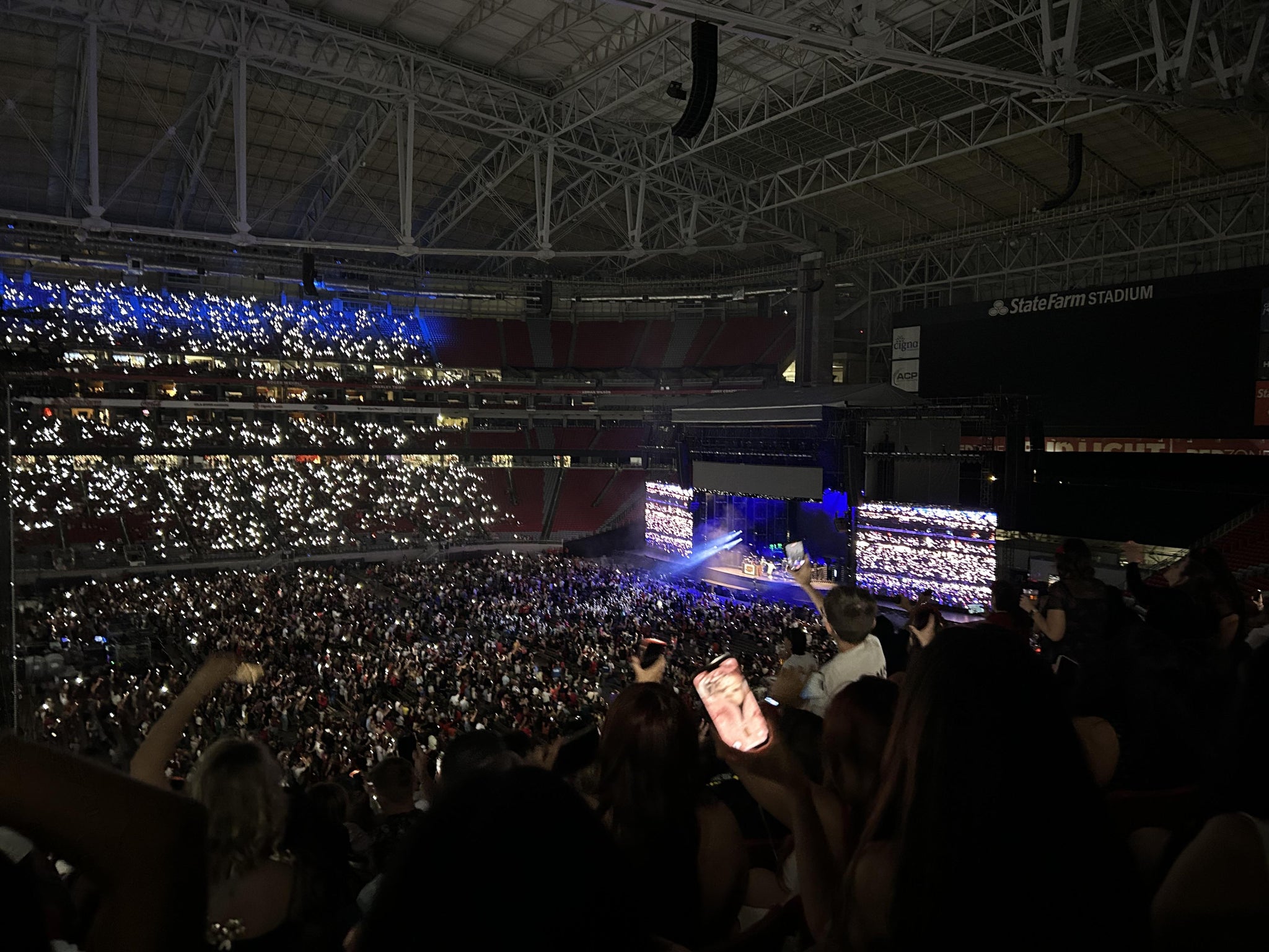 Real Fan View taken from Section 212 at State Farm Stadium by Niki G