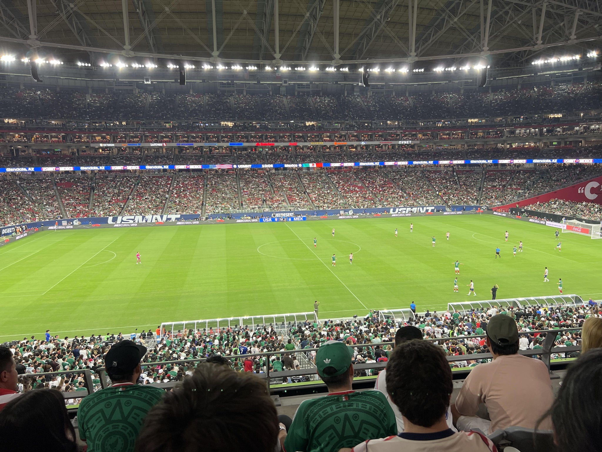 Real Fan View taken from Section 213 at State Farm Stadium by Ezequiel L