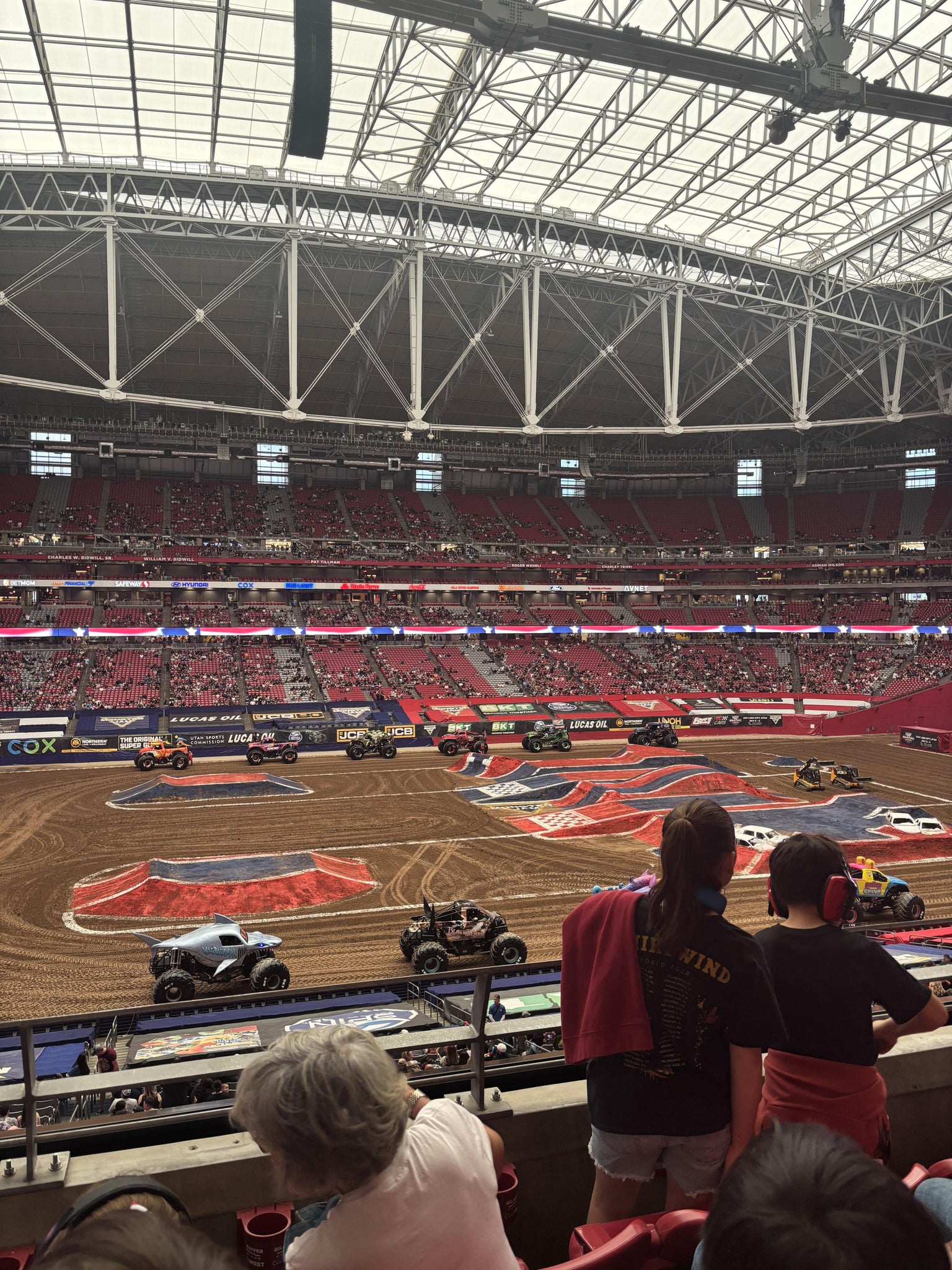 Real Fan View taken from Section 214 at State Farm Stadium by Evelin P