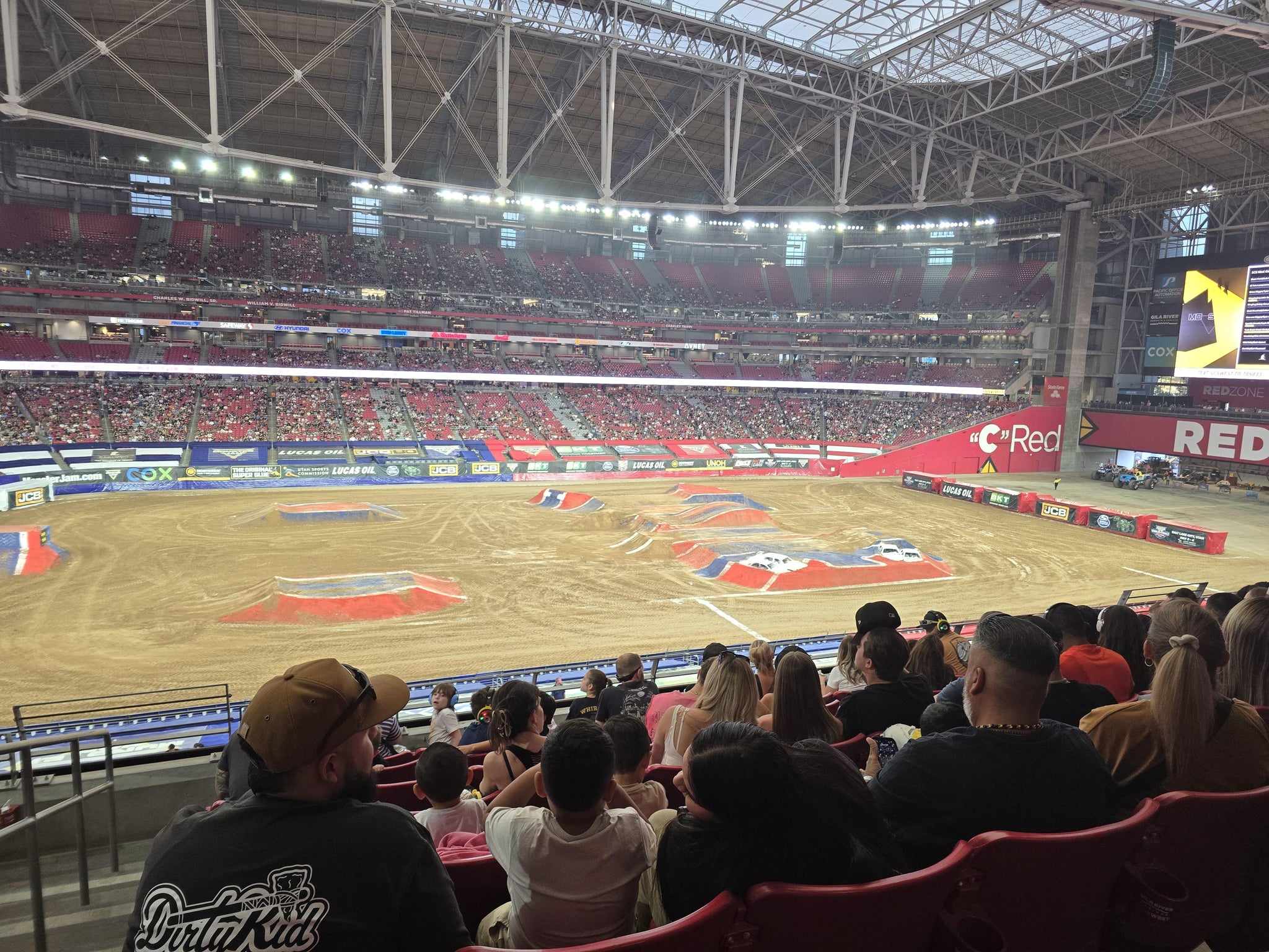 Real Fan View taken from Section 214 at State Farm Stadium by Pedro A