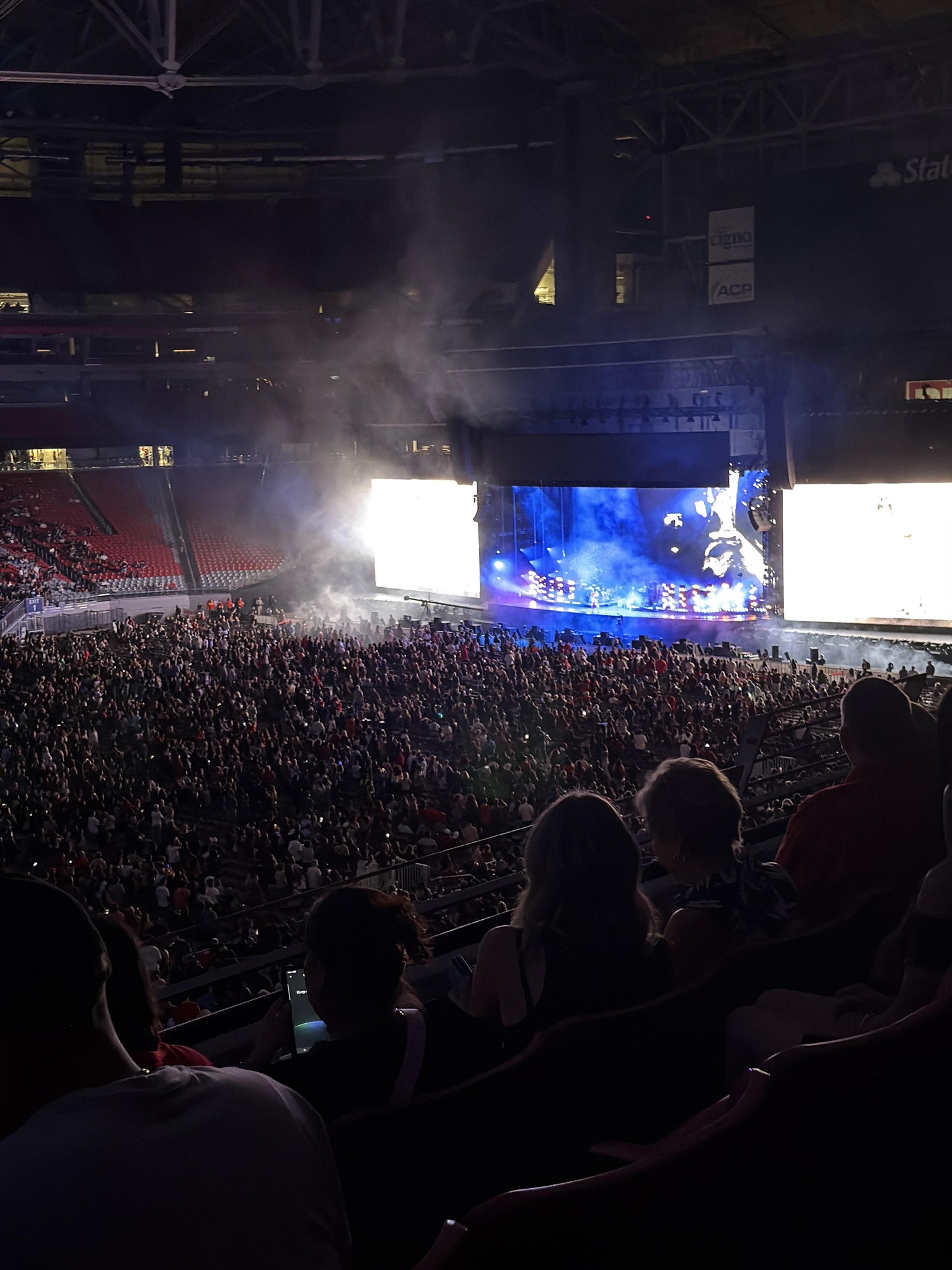 Real Fan View taken from Section 215 at State Farm Stadium by Evanette C