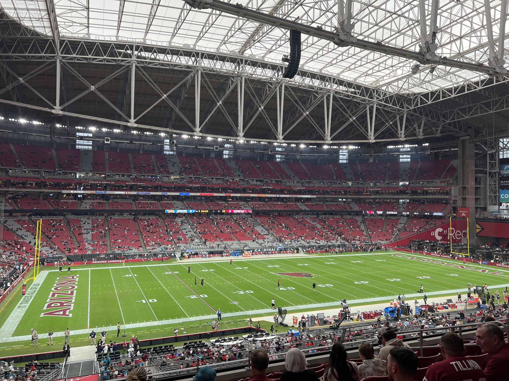 Real Fan View taken from Section 216 at State Farm Stadium by Steven M