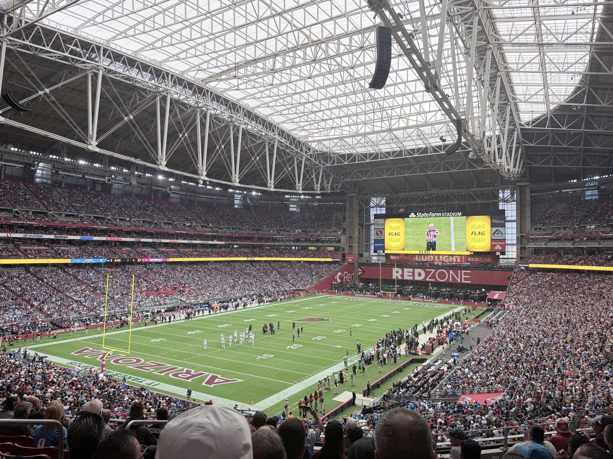 Real Fan View taken from Section 221 at State Farm Stadium by Lance S