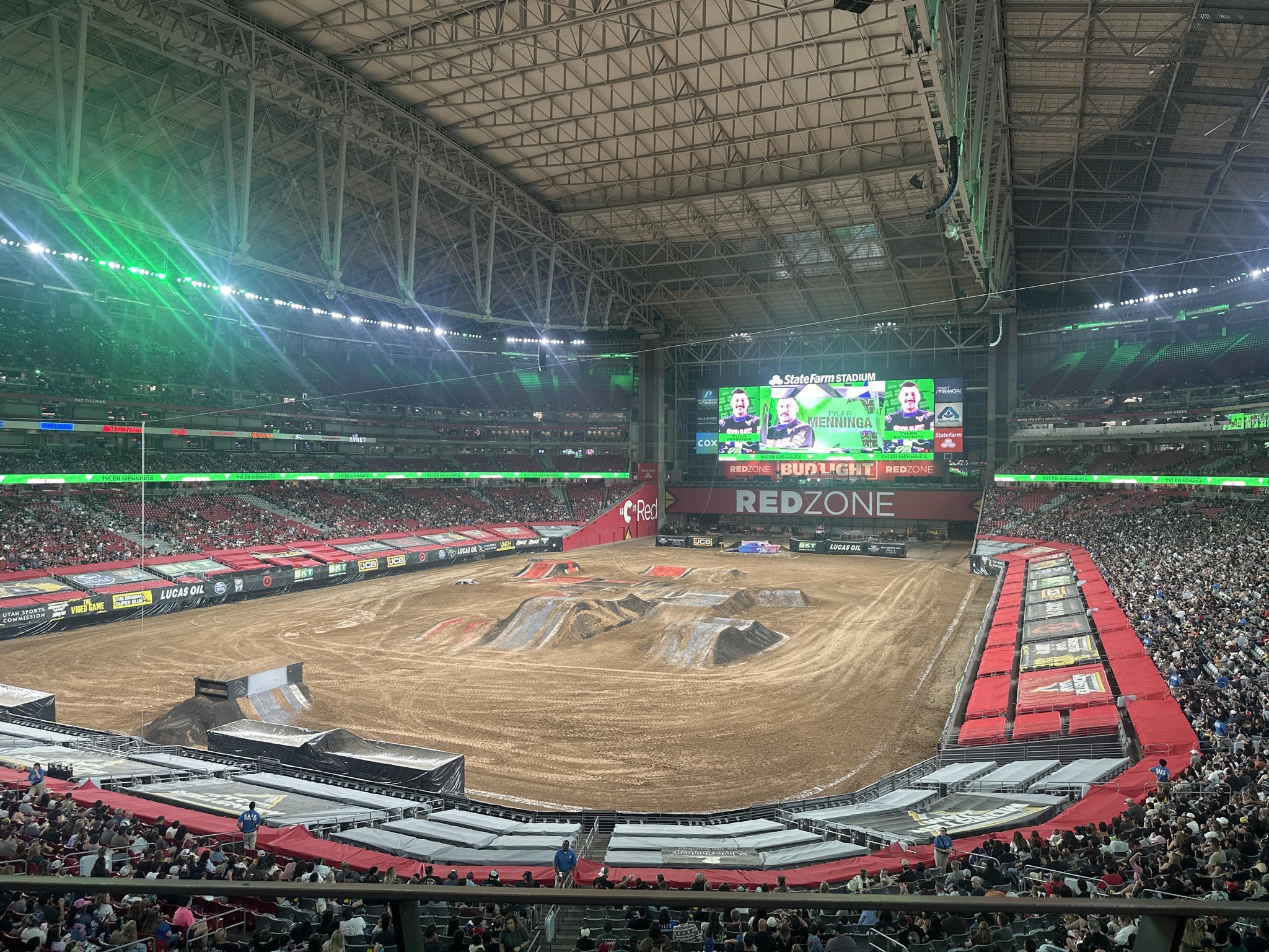 Real Fan View taken from Section 222 at State Farm Stadium by Ubaldo A