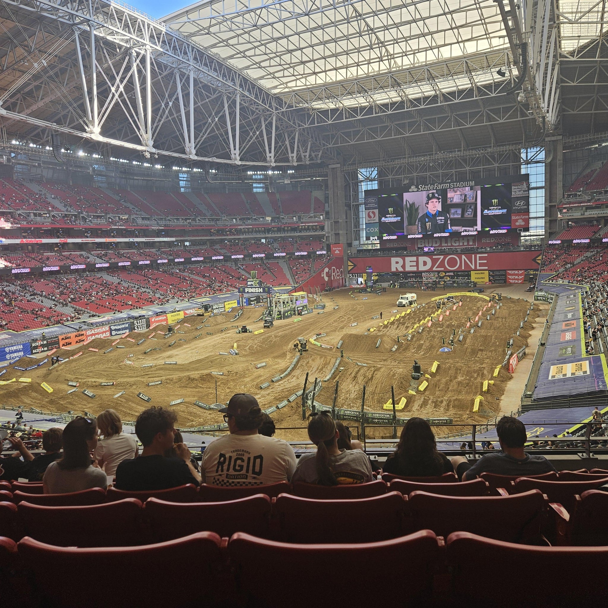 Real Fan View taken from Section 222 at State Farm Stadium by Alan C