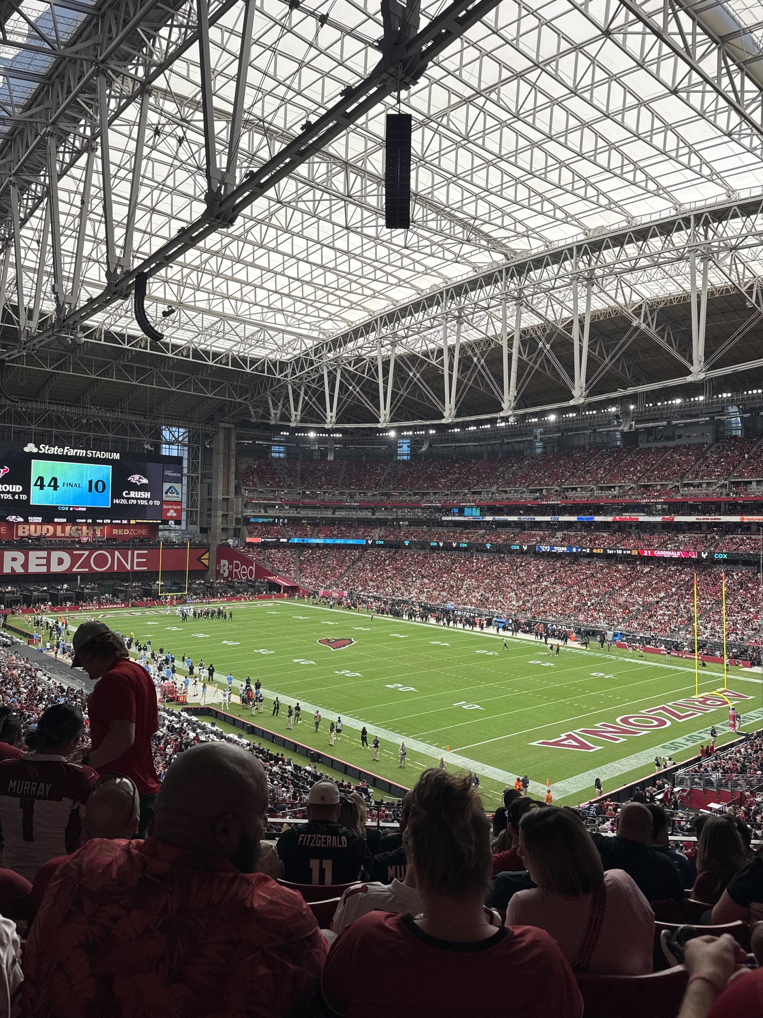 Real Fan View taken from Section 229 at State Farm Stadium by Javier M