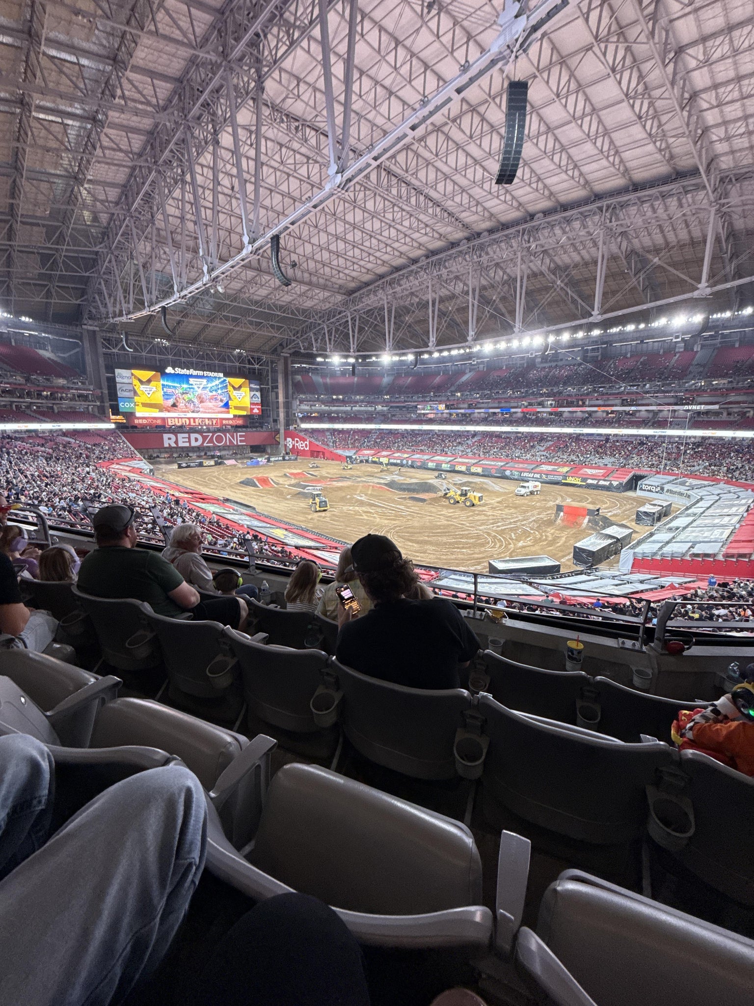 Real Fan View taken from Section 230 at State Farm Stadium by Joni M