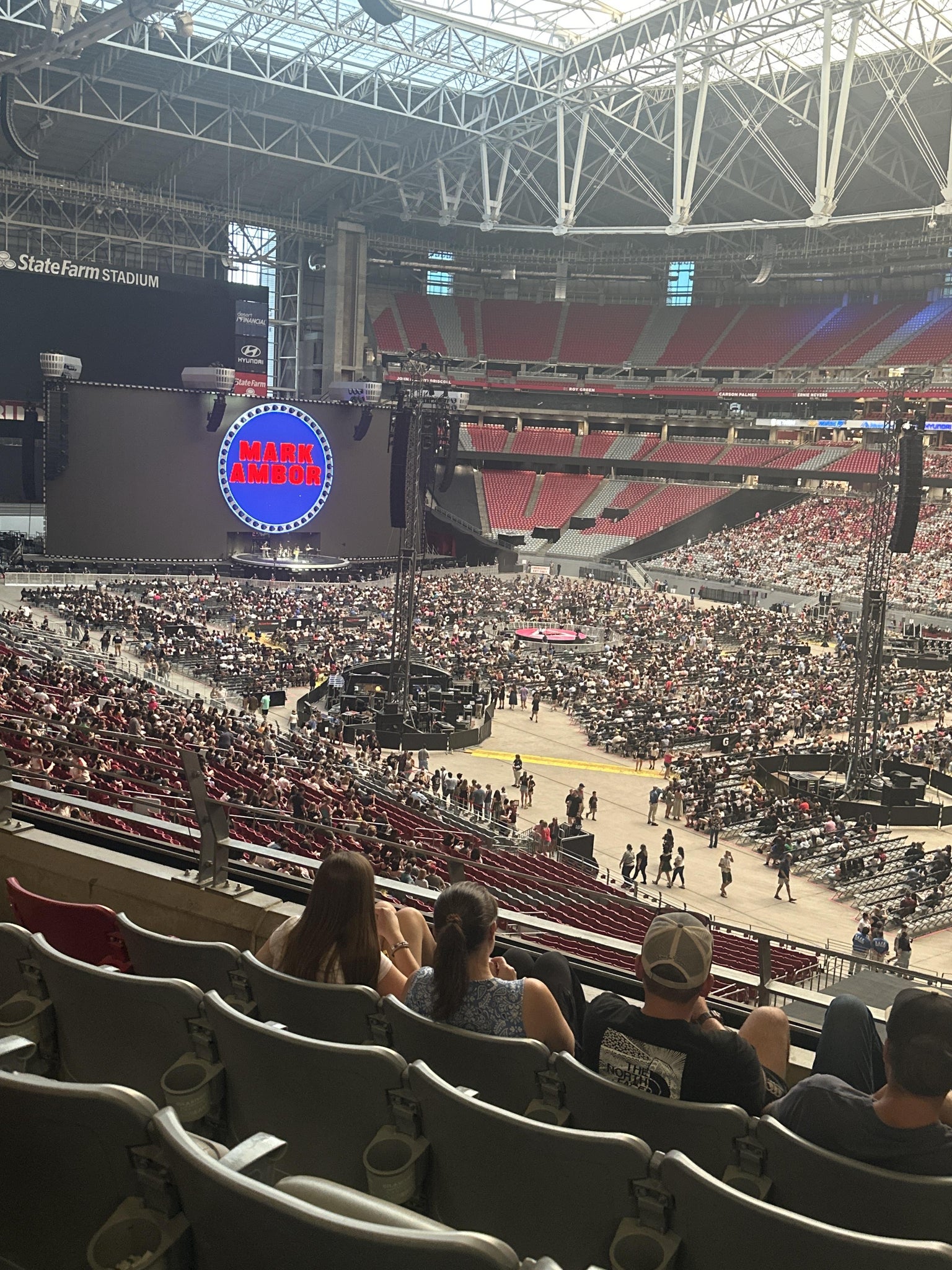 Real Fan View taken from Section 230 at State Farm Stadium by Kathy C