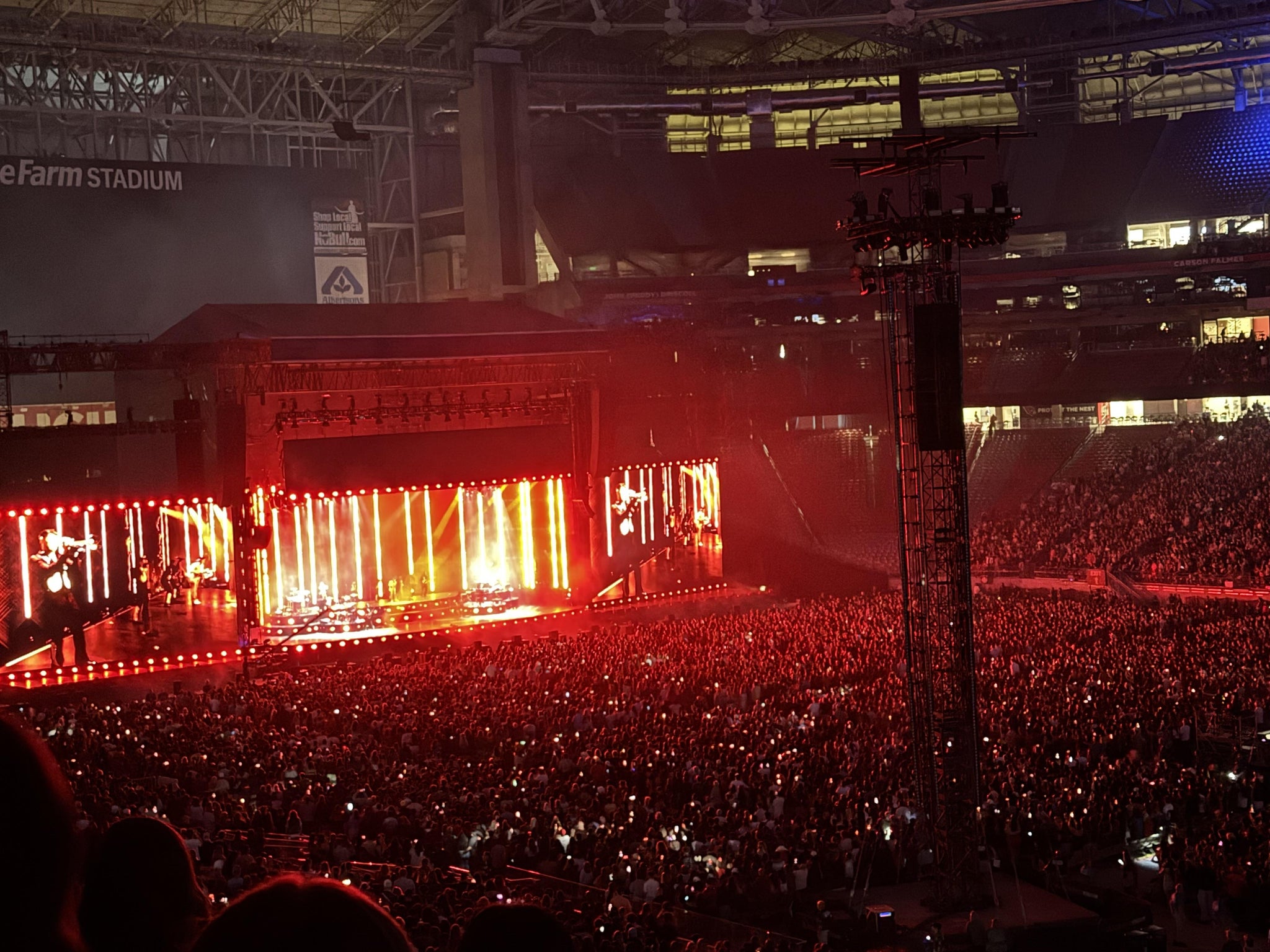 Real Fan View taken from Section 232 at State Farm Stadium by Susan S