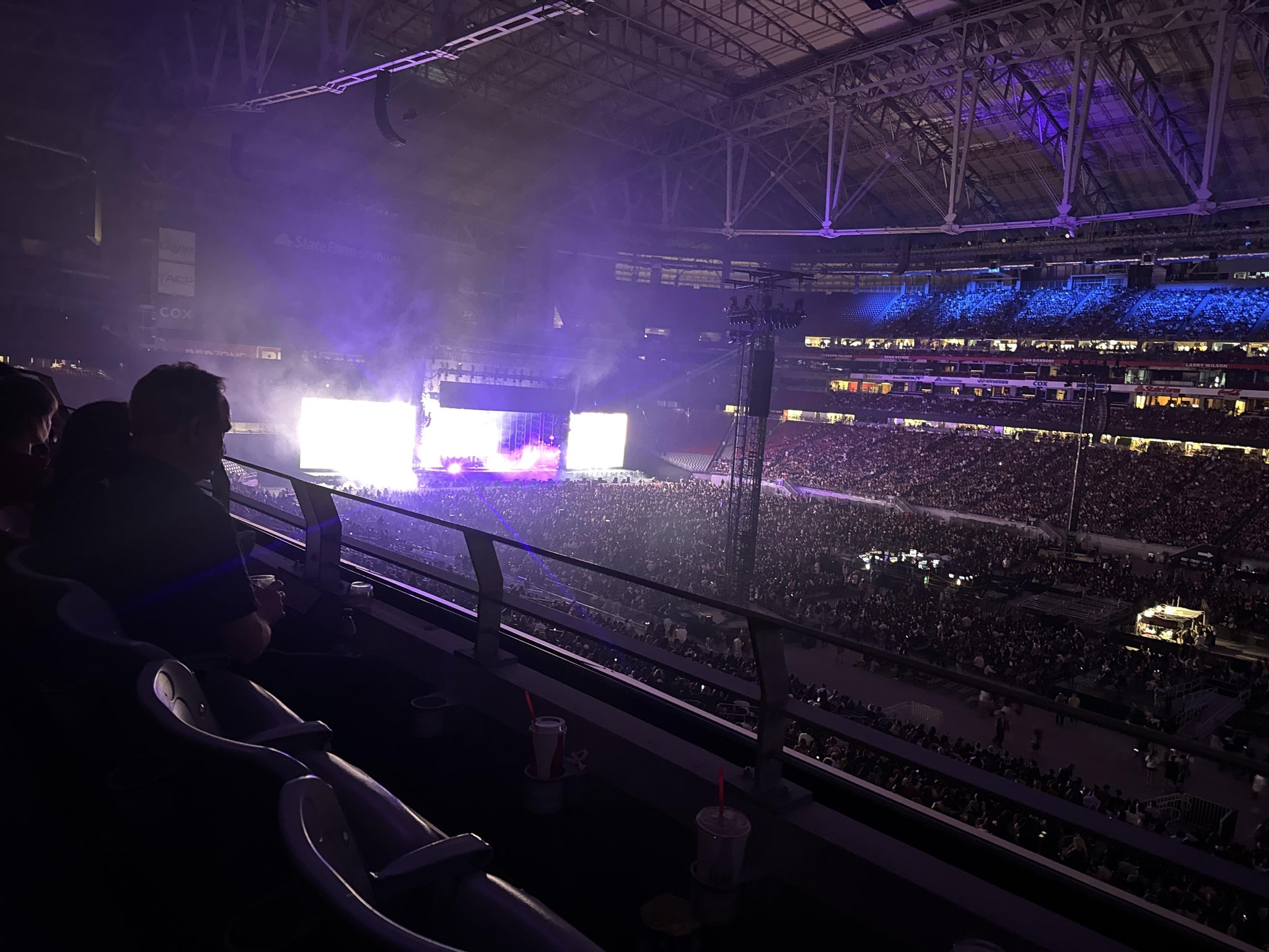 Real Fan View taken from Section 233 at State Farm Stadium by Audriana V