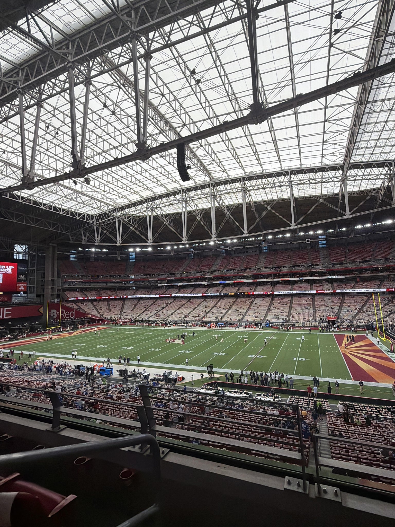 Real Fan View taken from Section 233 at State Farm Stadium by Bryan U