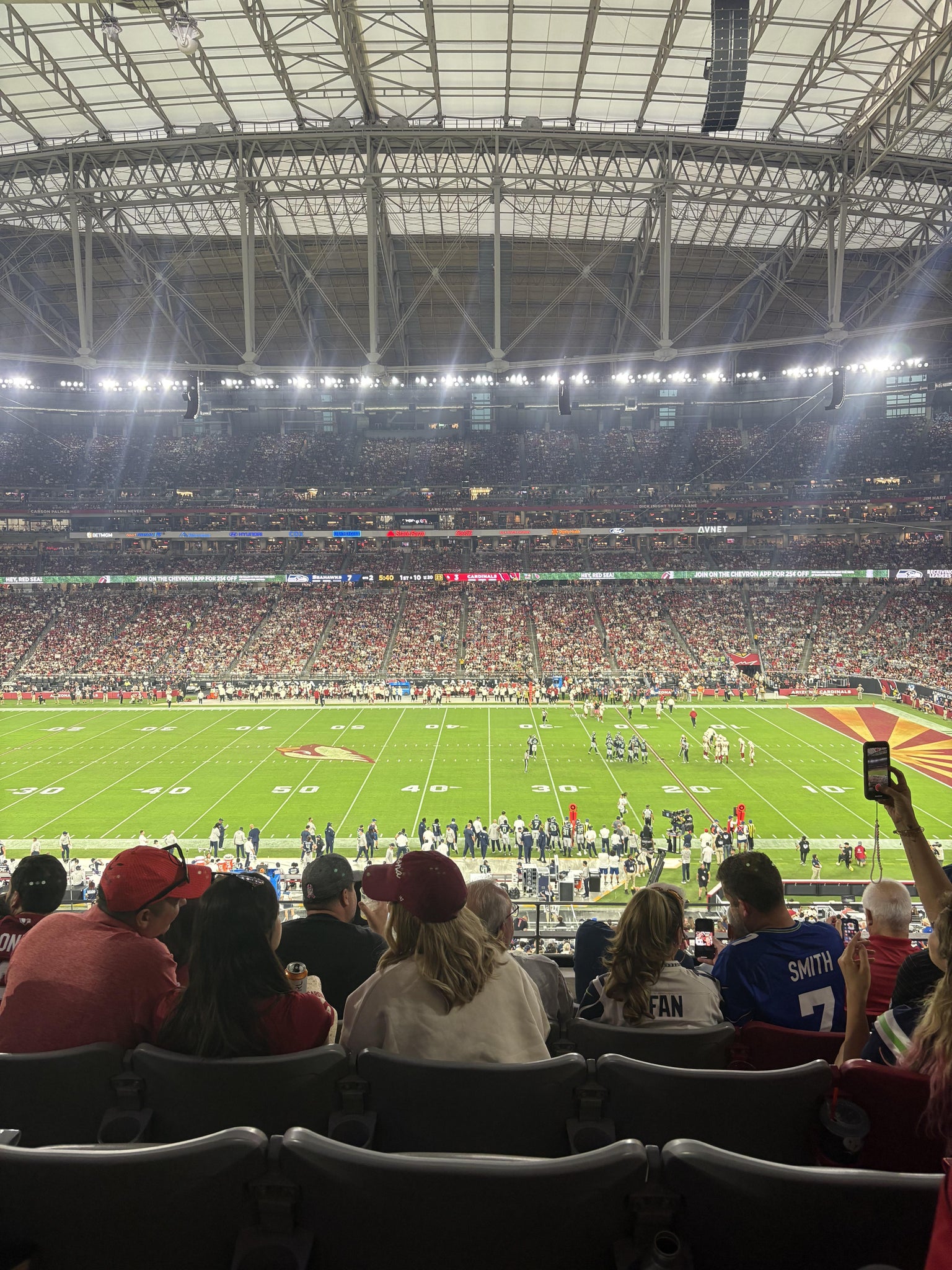 Real Fan View taken from Section 236 at State Farm Stadium by Alejandra G
