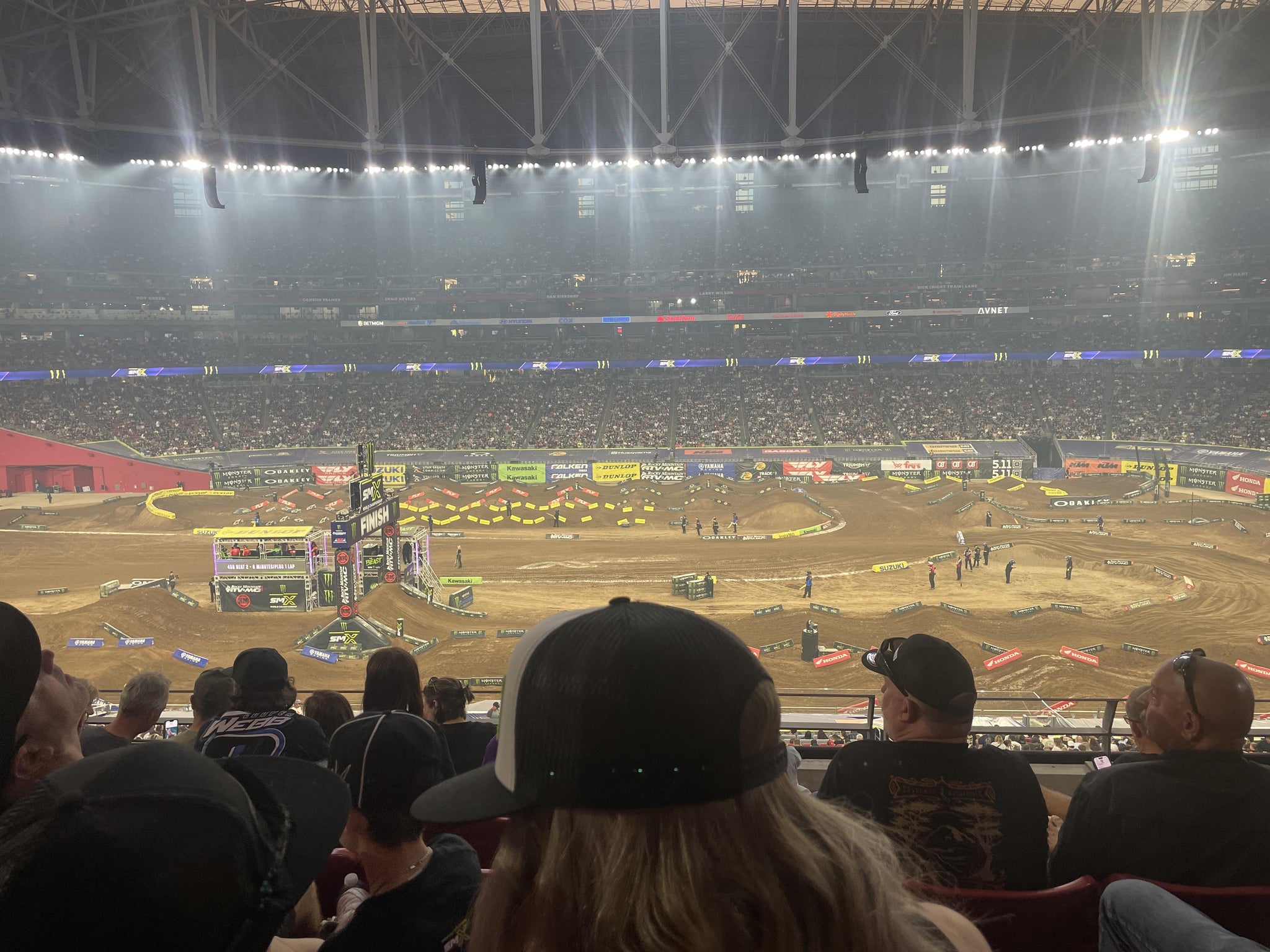 Real Fan View taken from Section 237 at State Farm Stadium by Brook B
