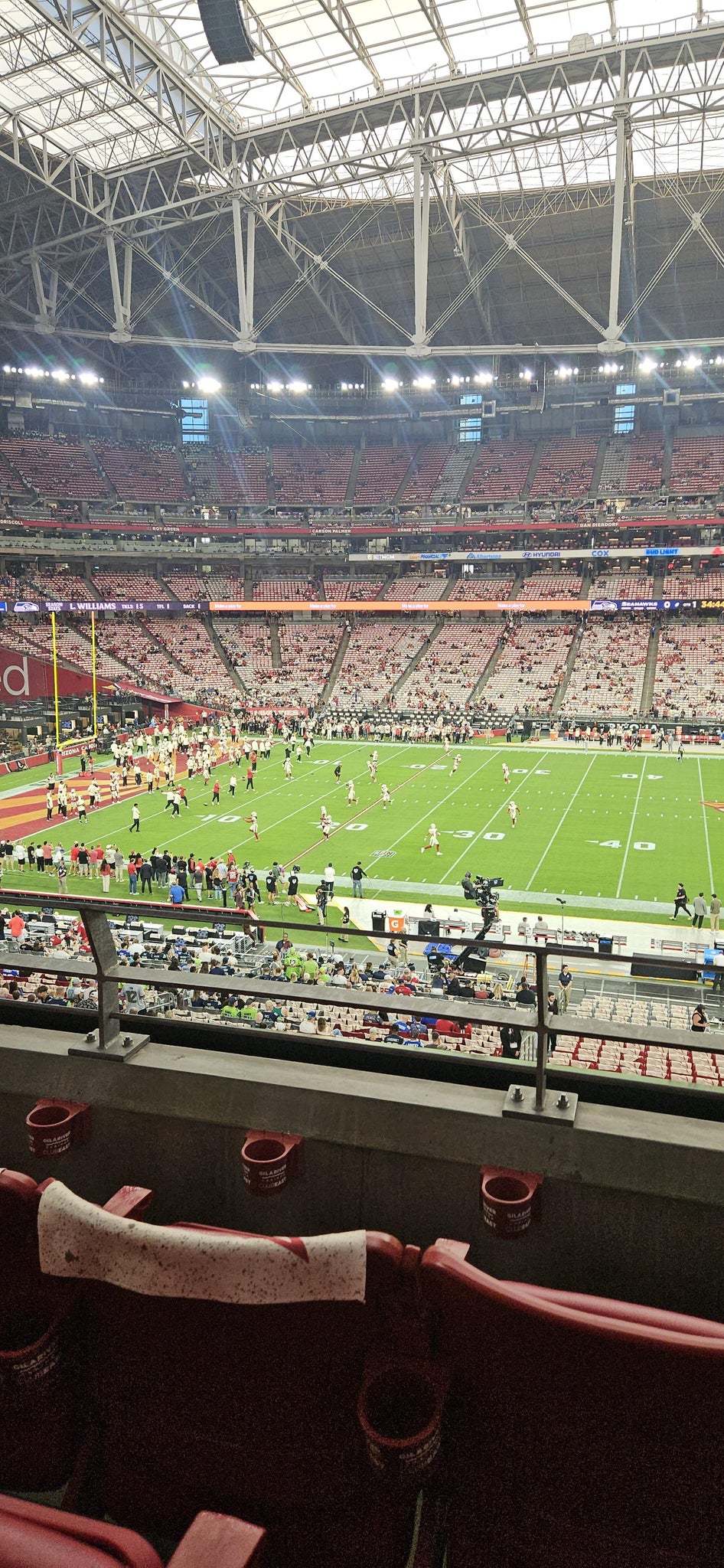 Real Fan View taken from Section 238 at State Farm Stadium by Georgia l M