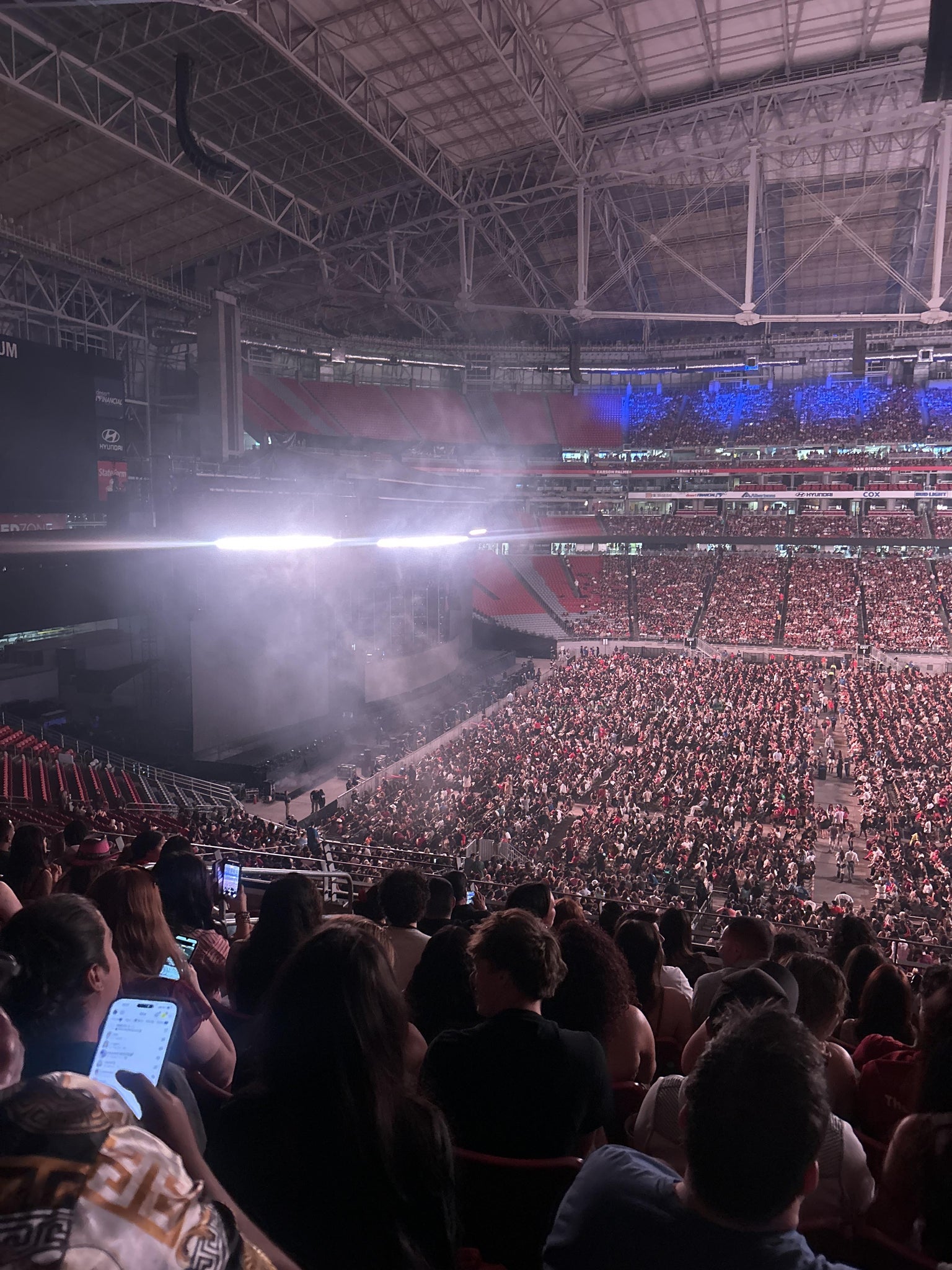 Real Fan View taken from Section 240 at State Farm Stadium by Nicole  K