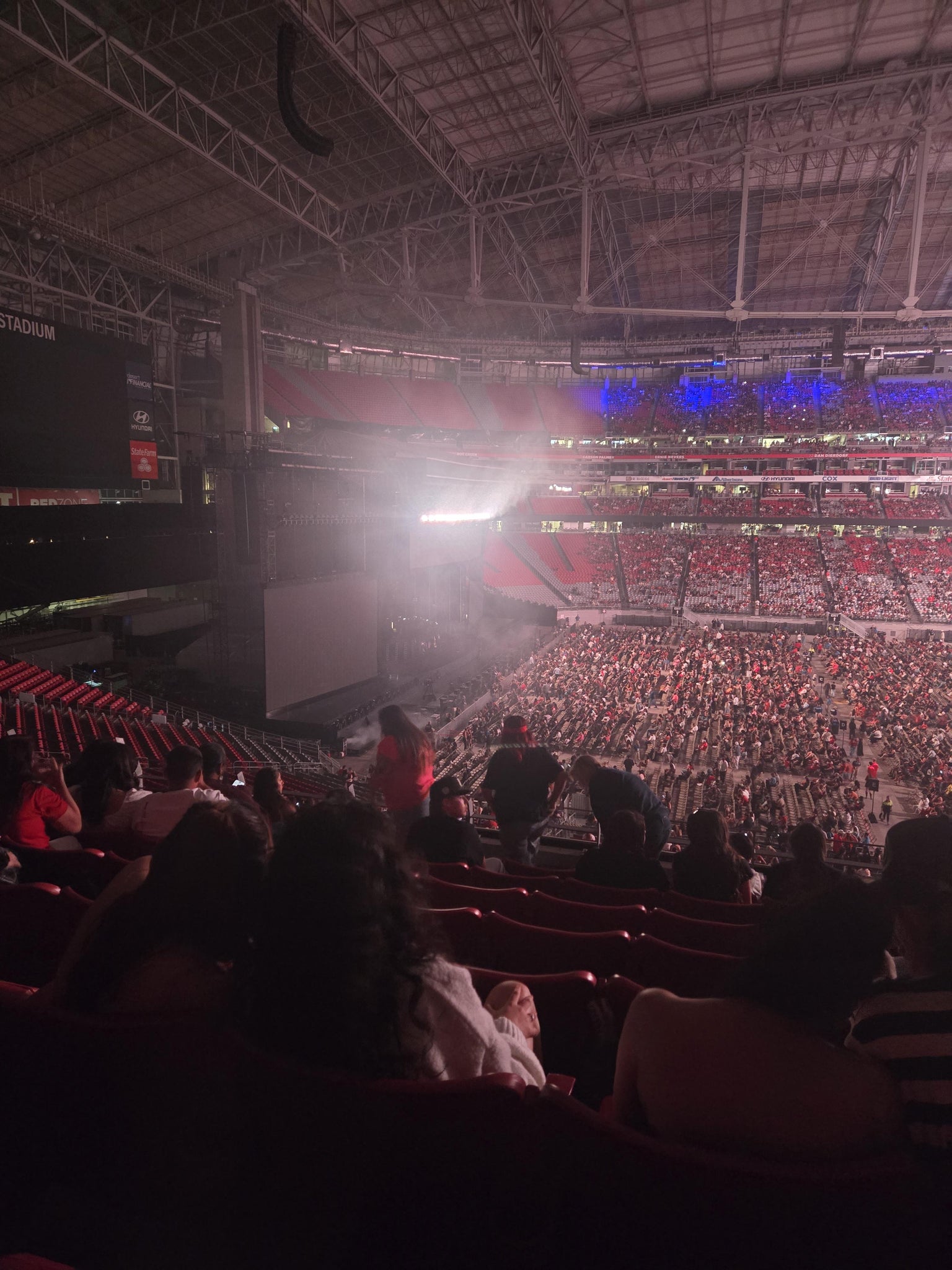 Real Fan View taken from Section 241 at State Farm Stadium by Michelle B