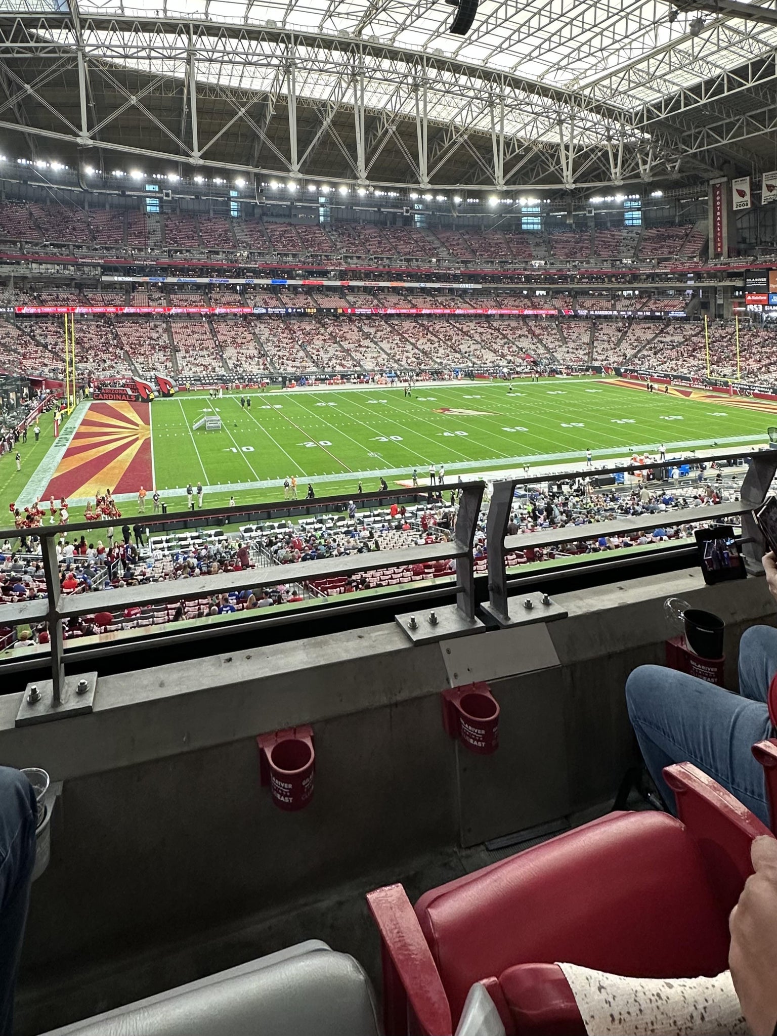 Real Fan View taken from Section 242 at State Farm Stadium by Theodora P